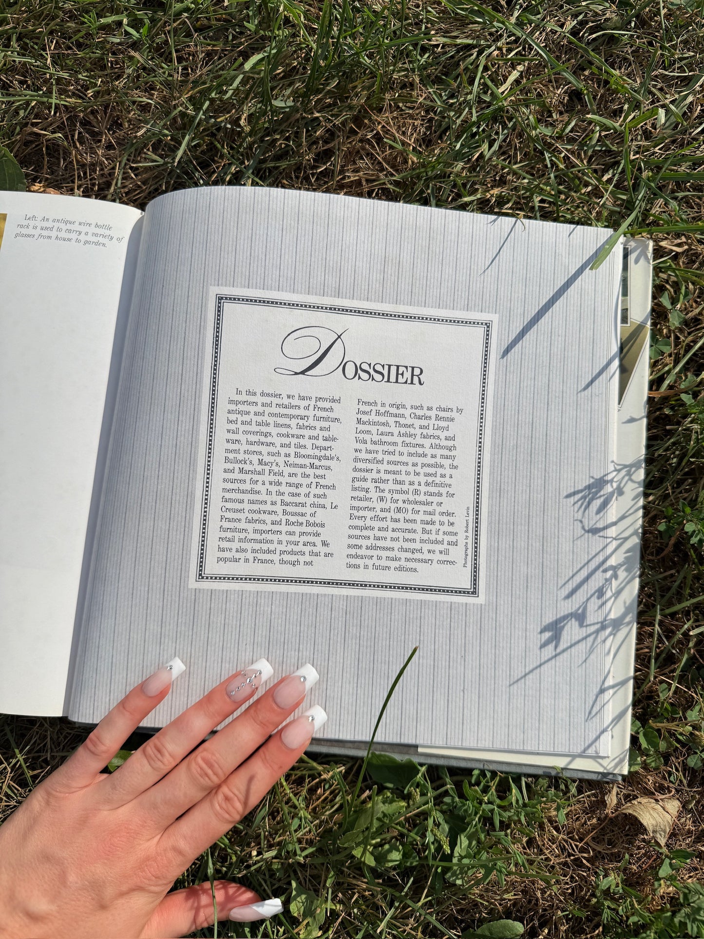 French Style Hardcover Book