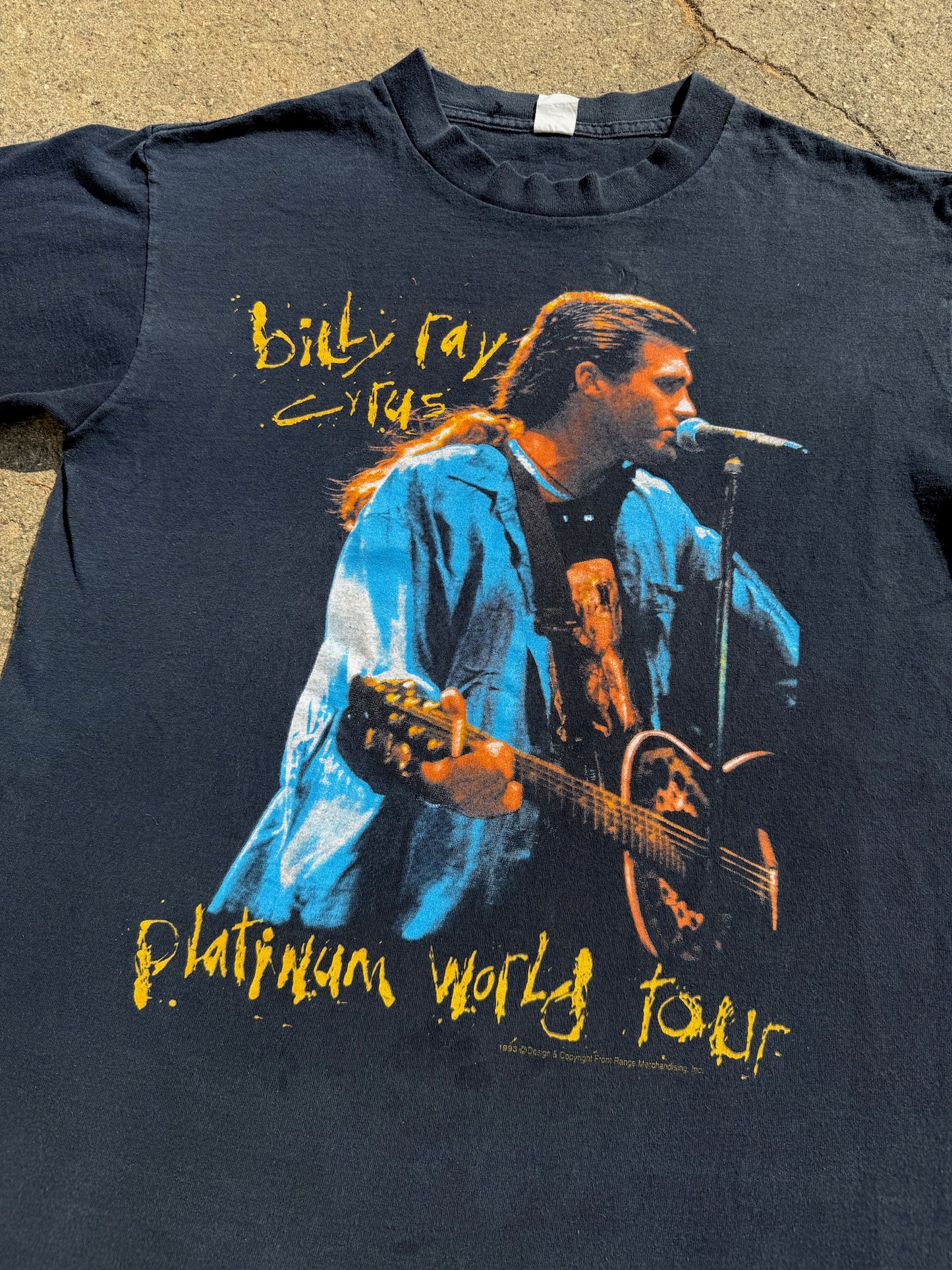 Vintage 1993 Billy Ray Cyrus Platinum World Tour Tee | Large