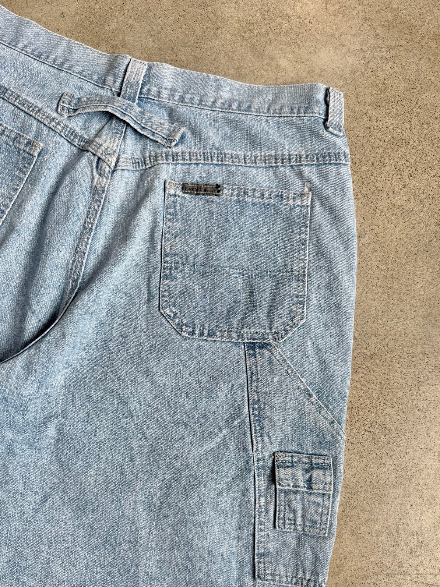 Vintage 1990s Riveted by Lee Cropped Carpenter Jeans | Waist 36”