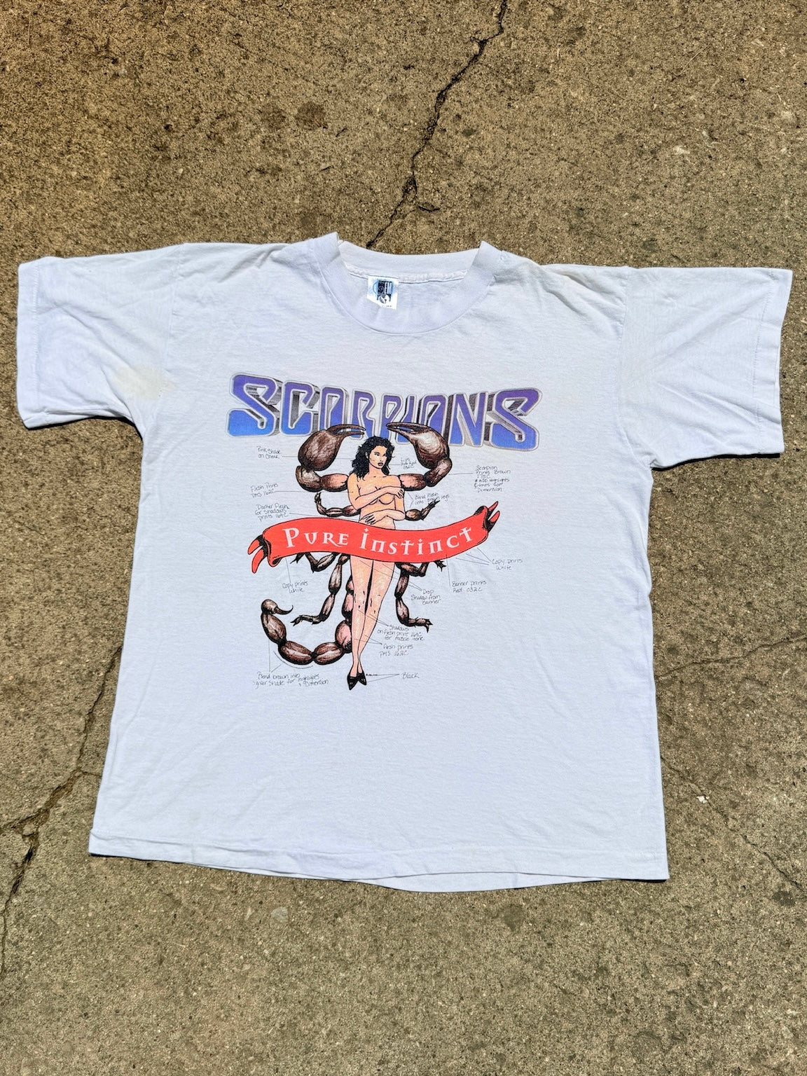 Vintage 1996 Scorpions Pure Instinct "Good Girls" Band Tee | Large