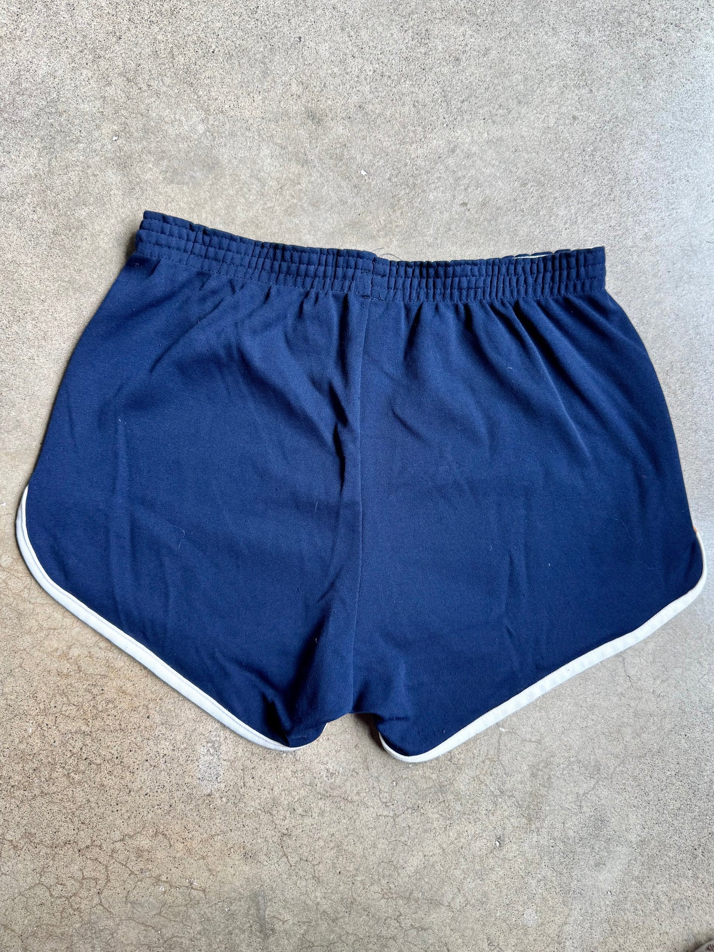 Vintage 1970s Sears Navy Blue Athletic Shorts | Medium
