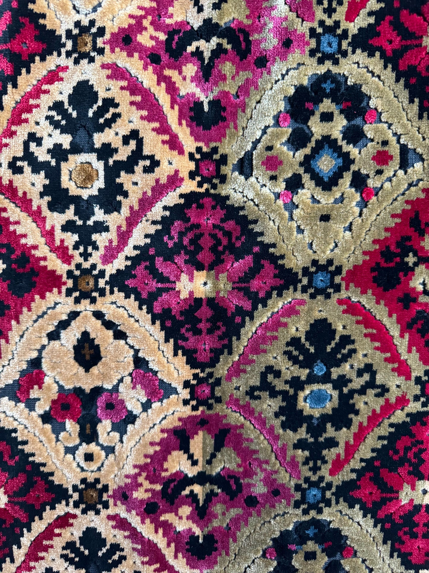 Vintage 1960s Handmade Velvet Carpet Tapestry Vest | S/M