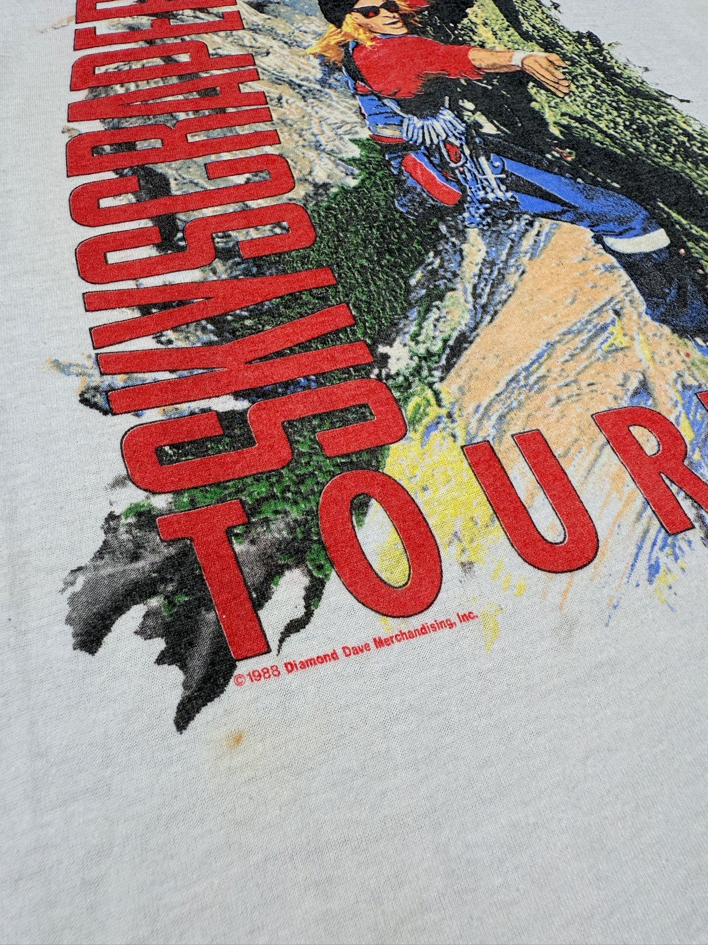 Vintage 1988 David Lee Roth Skyscraper Tour Tee | Medium
