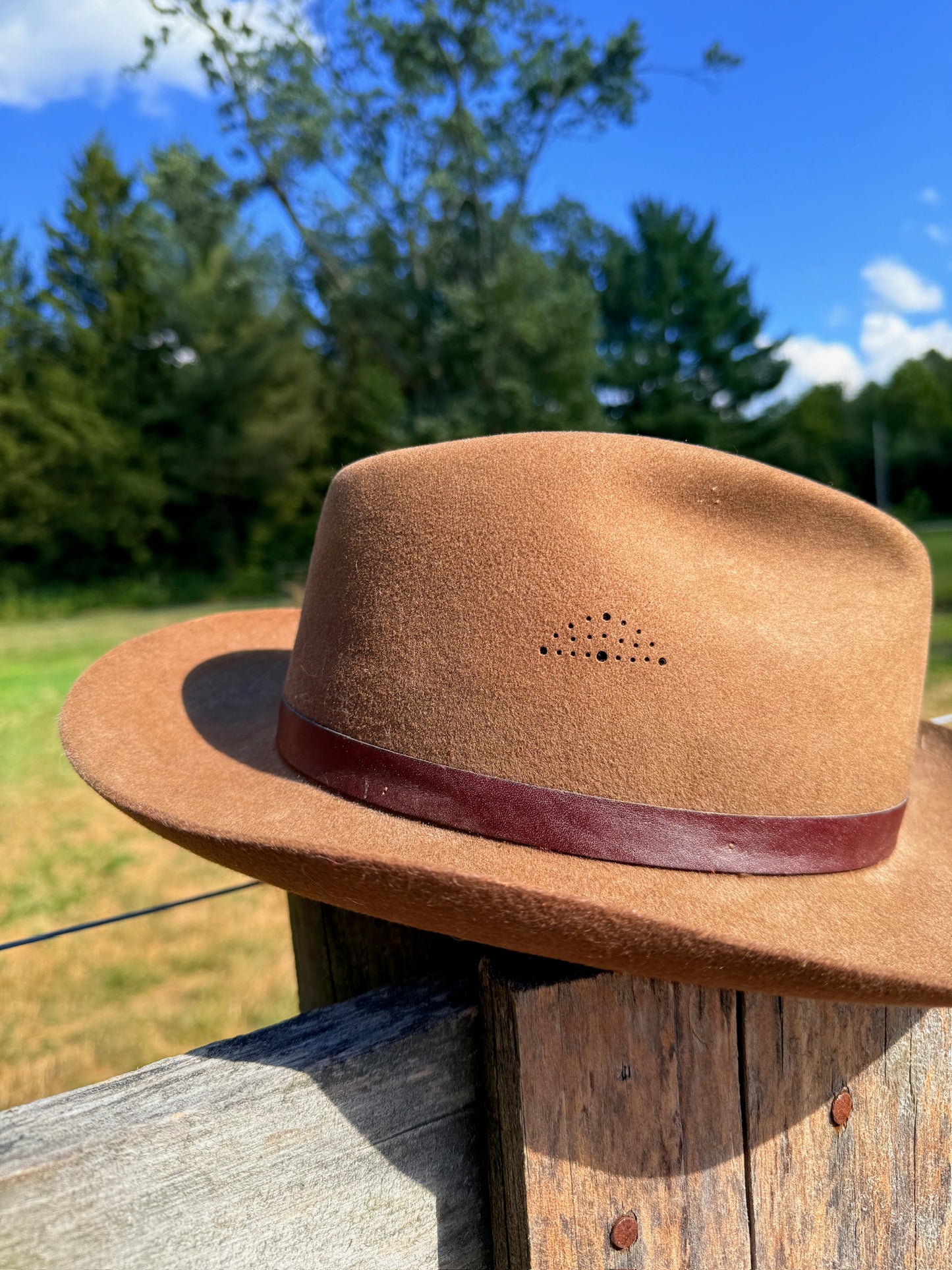 Vintage 1980s Banana Republic Brown Felt Wool Fedora