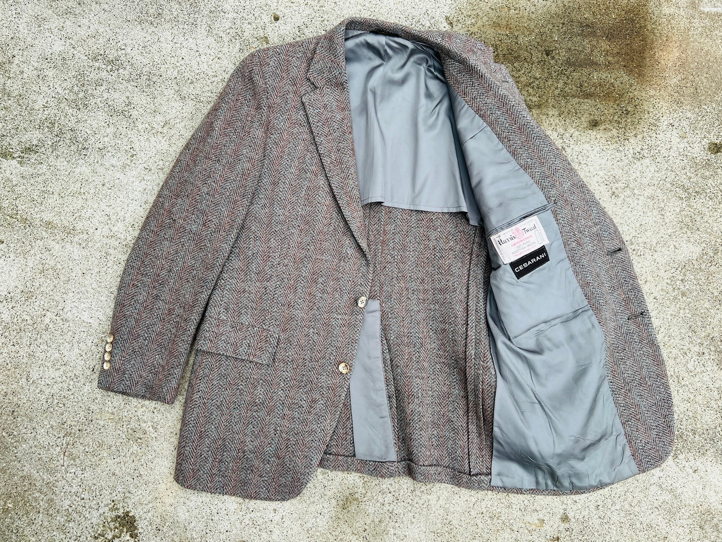 Vintage 1960s Harris Tweed Wool Blazer