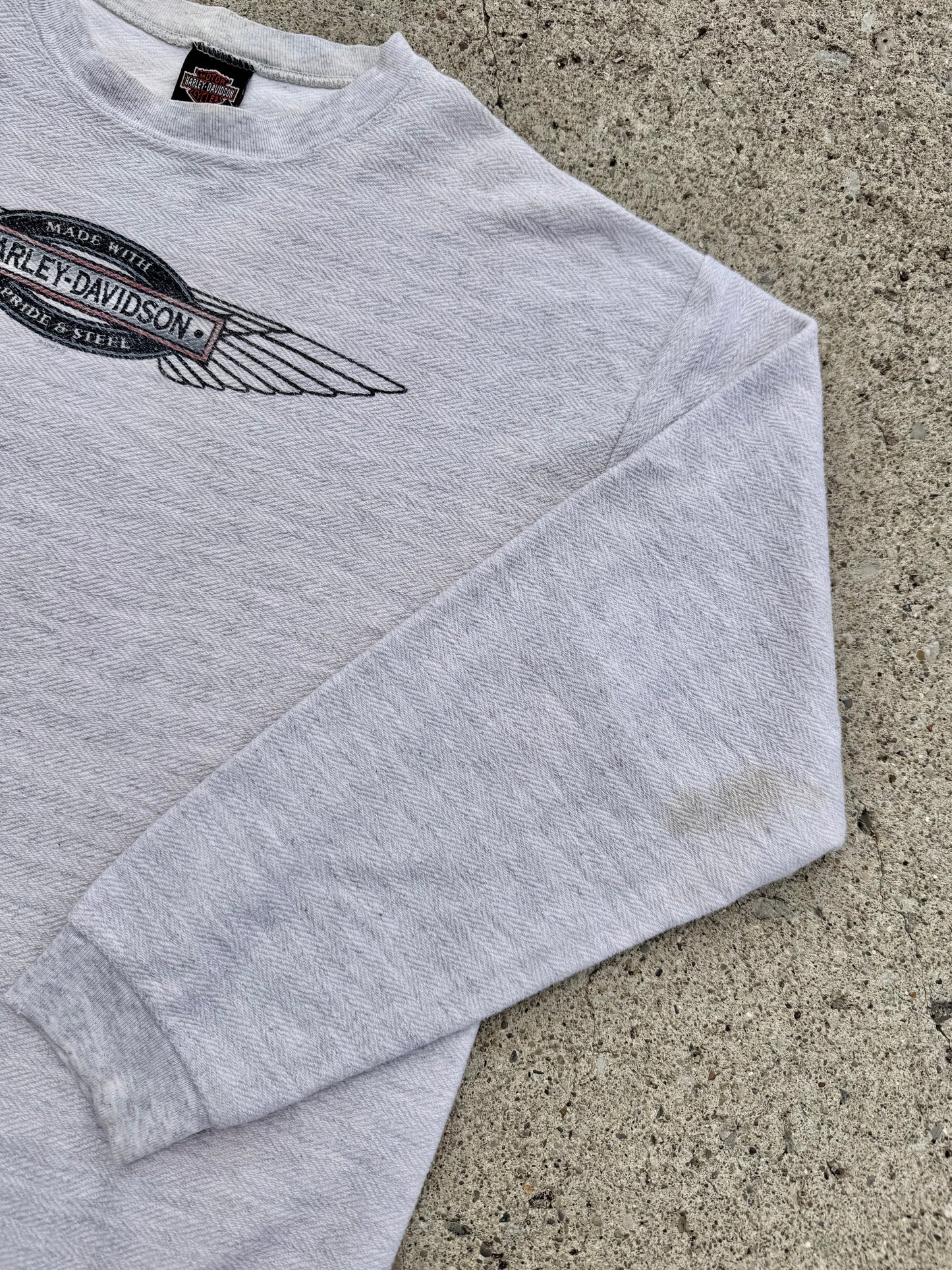 Vintage 1997 Harley Davidson North Bend Oregon Crewneck | Large