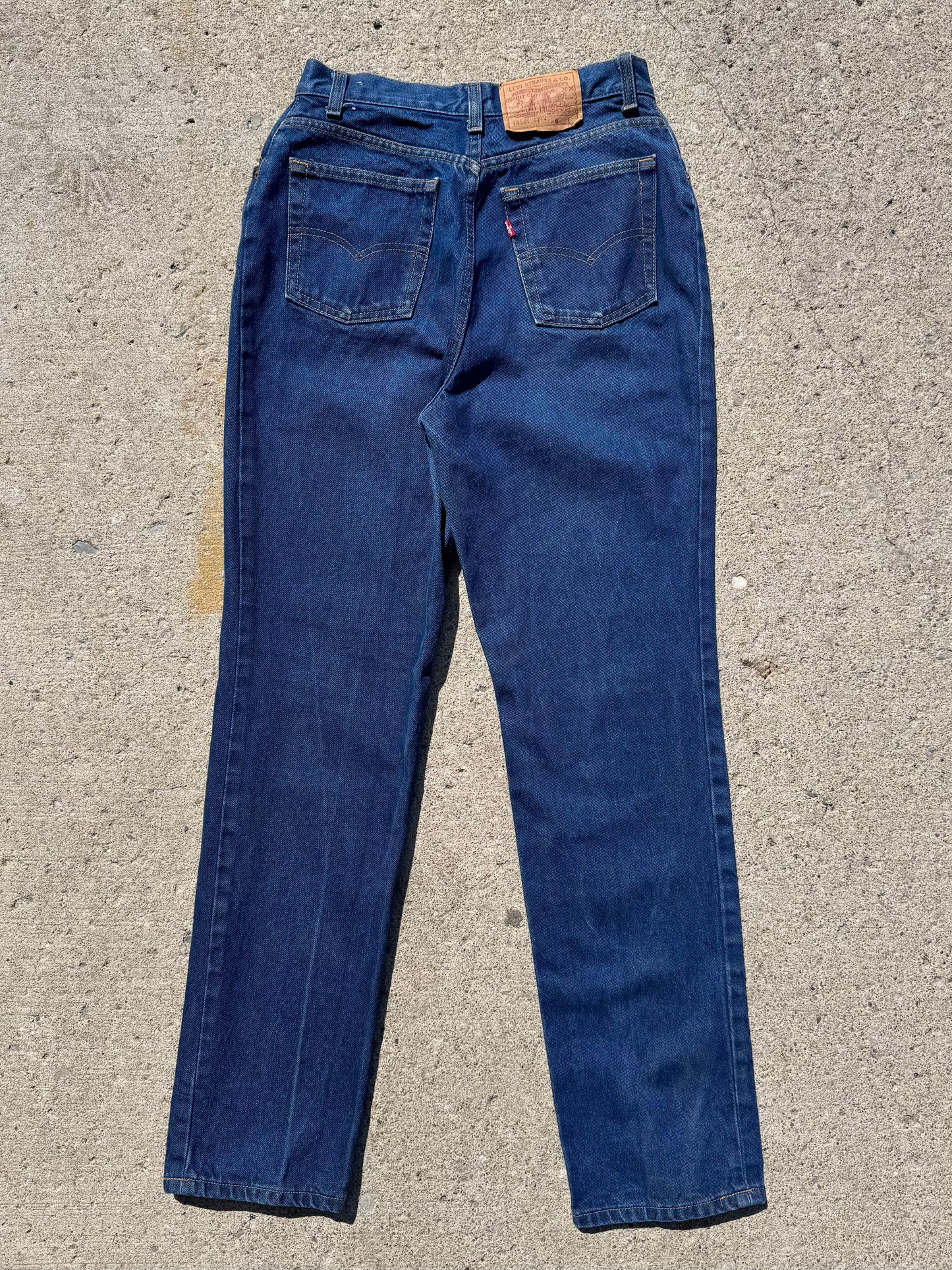 Vintage 1980s Levi’s 505 High-Waisted Dark Wash Jeans | Waist 29”