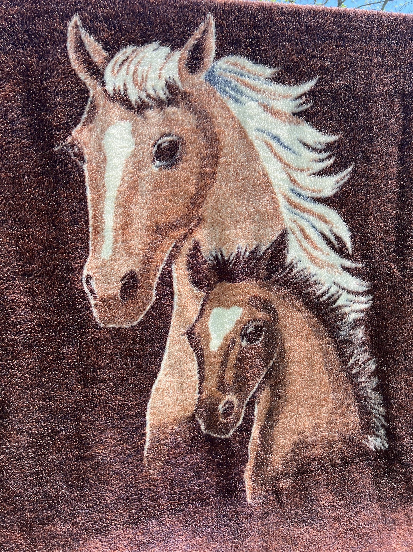 Vintage 1980s Biederlack Two-Sided Horse Blanket