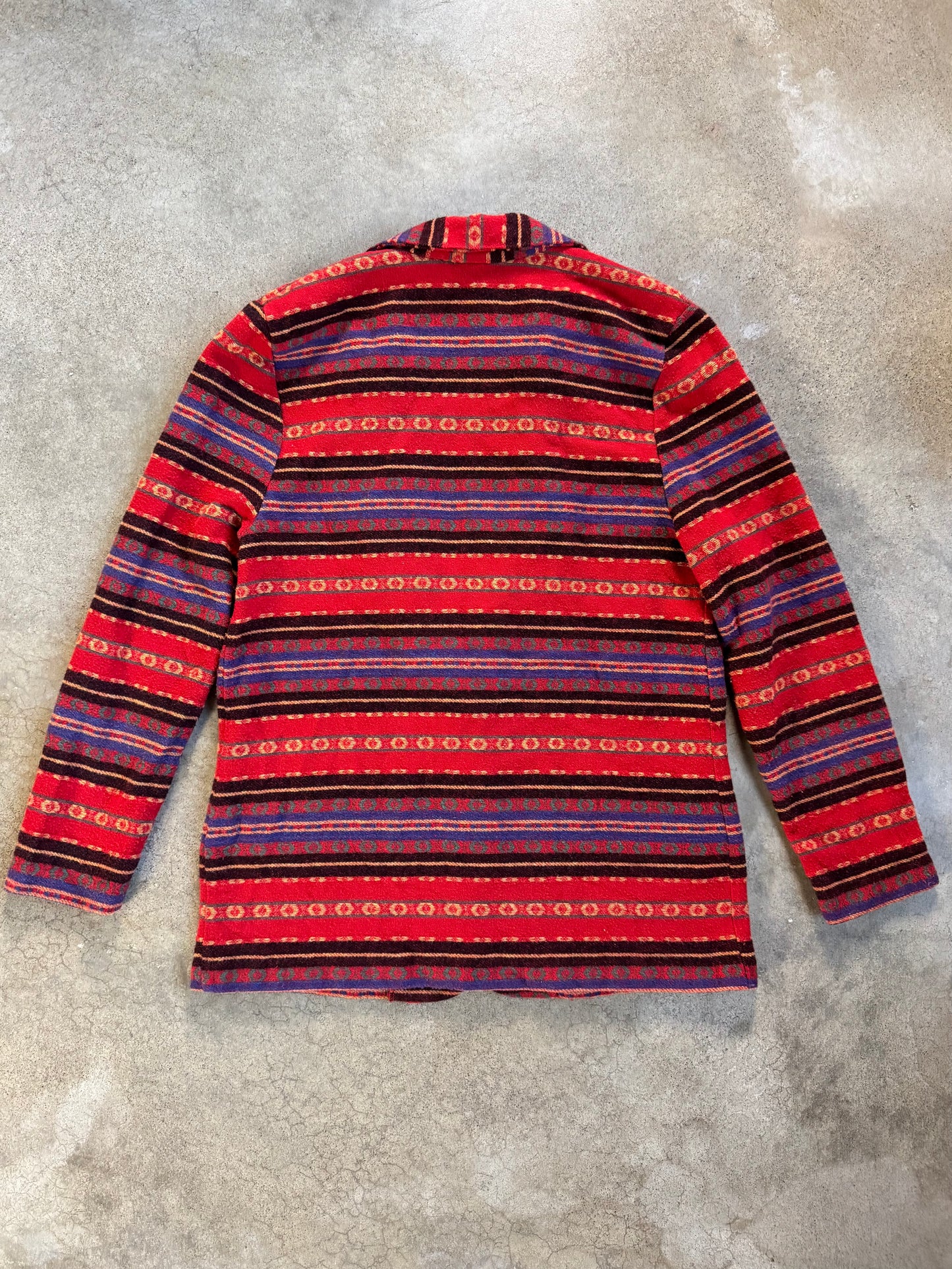 Vintage 1980s Morning Glory Southwestern Wool-Blend Blazer | S/M