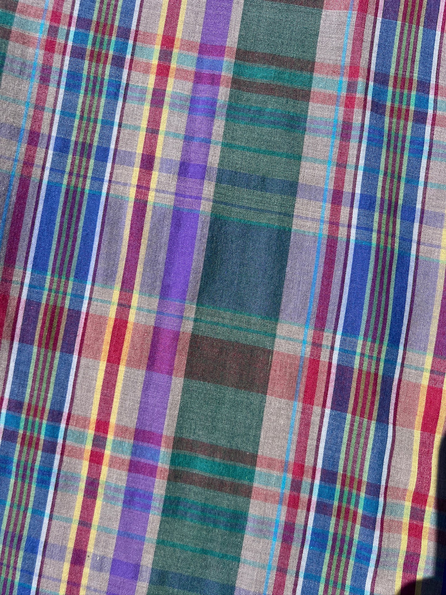 Vintage 1980s Outlaw Western Wear Pearl Snap Plaid Shirt | 2XL