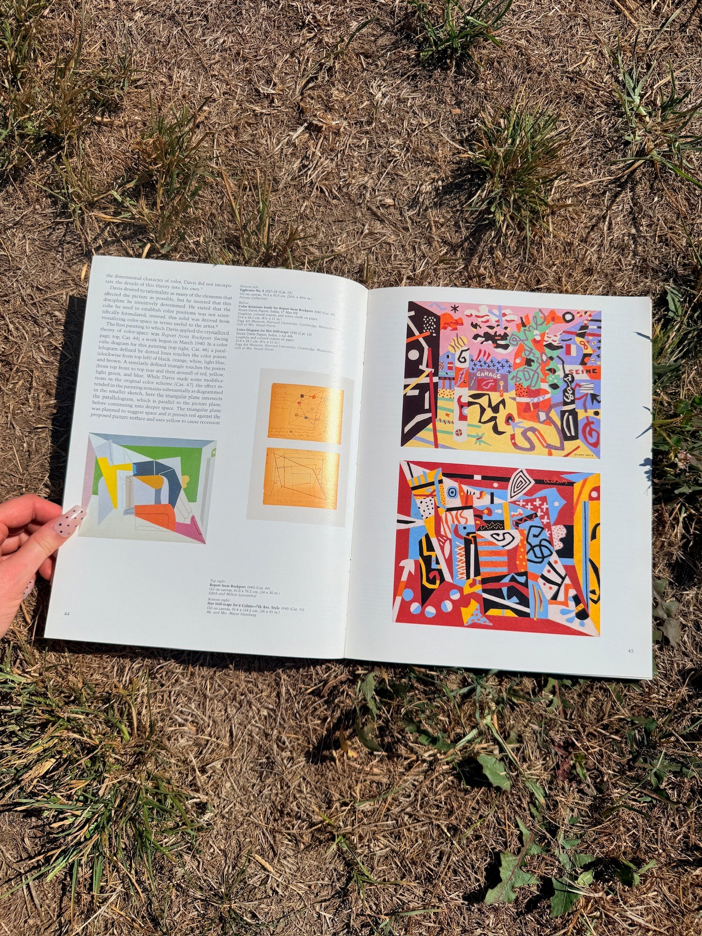 Vintage 1970s Stuart Davis: Art & Art Theory Exhibition Book