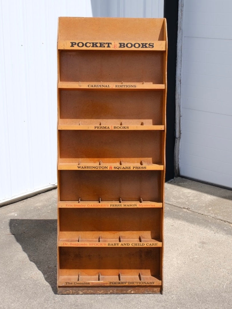 Vintage “Pocket Book” Display Shelf
