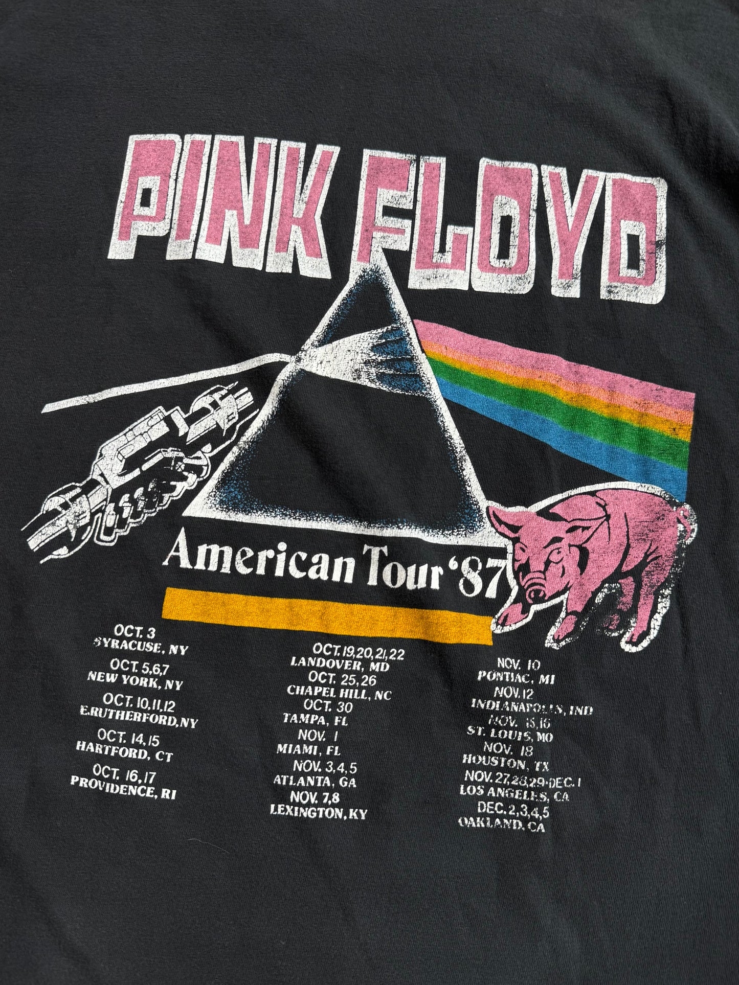 Vintage 1987 Pink Floyd American Tour Band Tee | L/XL