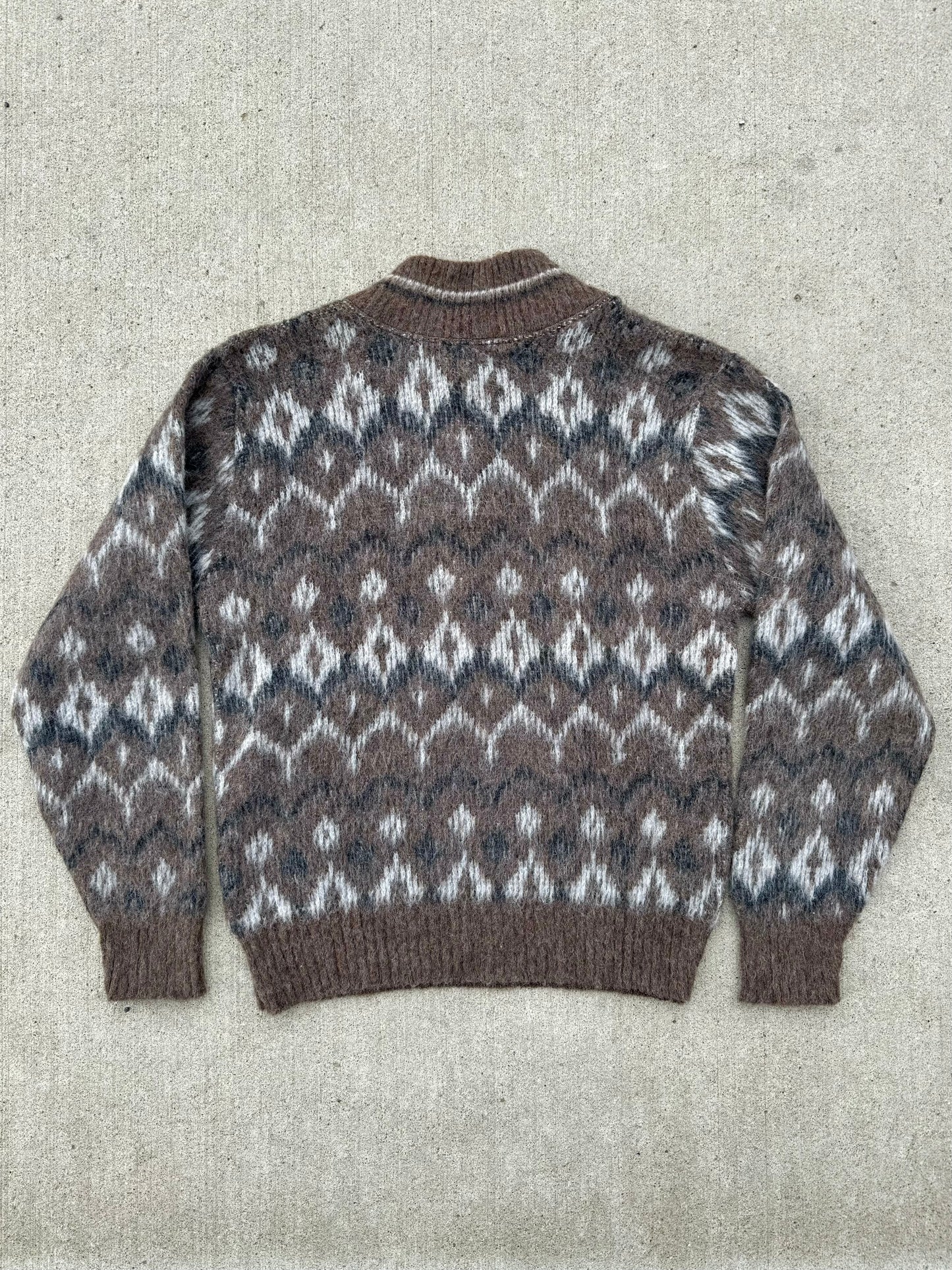 Vintage 1960s Ardleigh Mohair Wool V-Neck Sweater | M/L