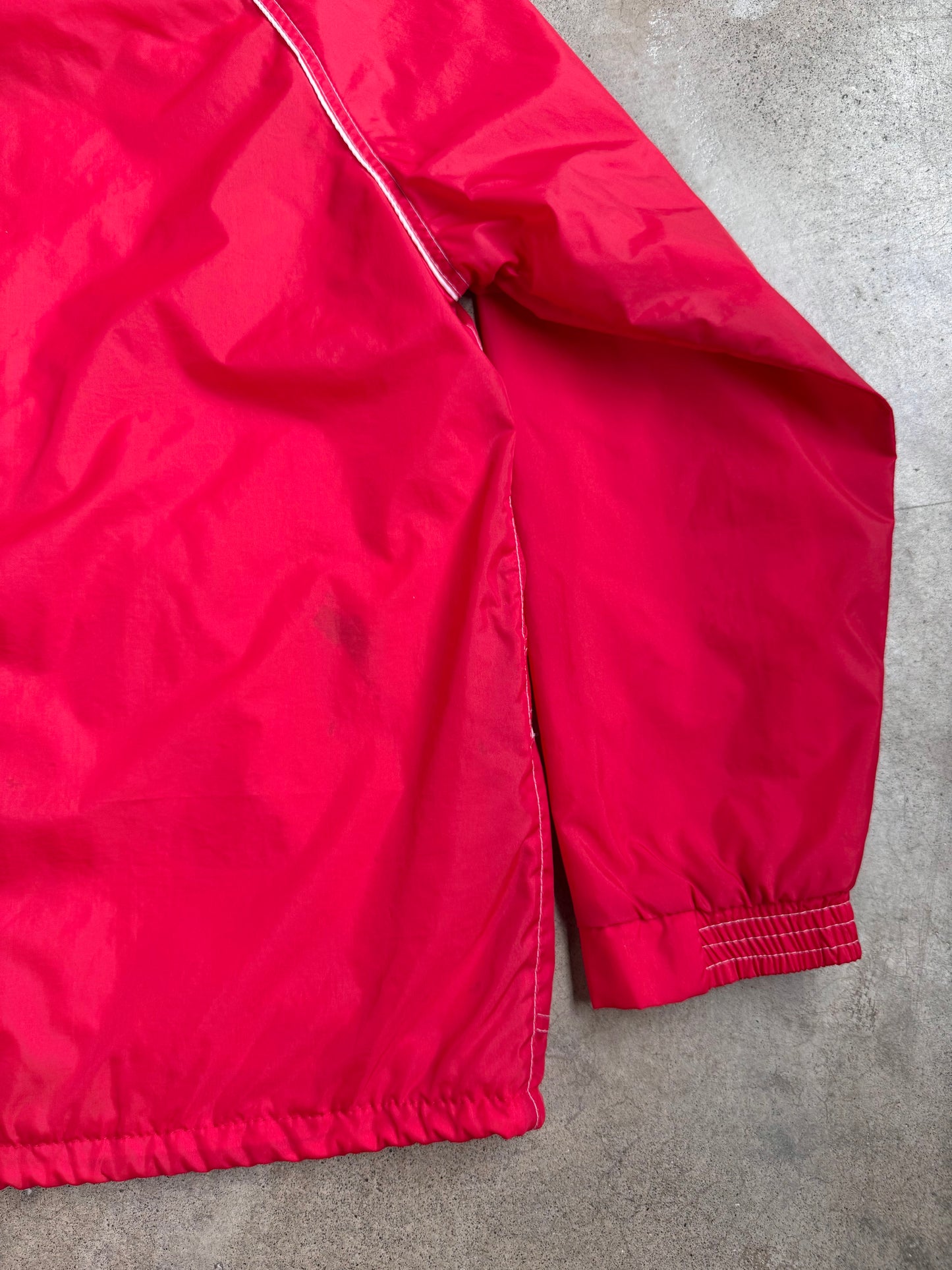 Vintage Envoy Red Windbreaker Zip-Up Jacket | Large