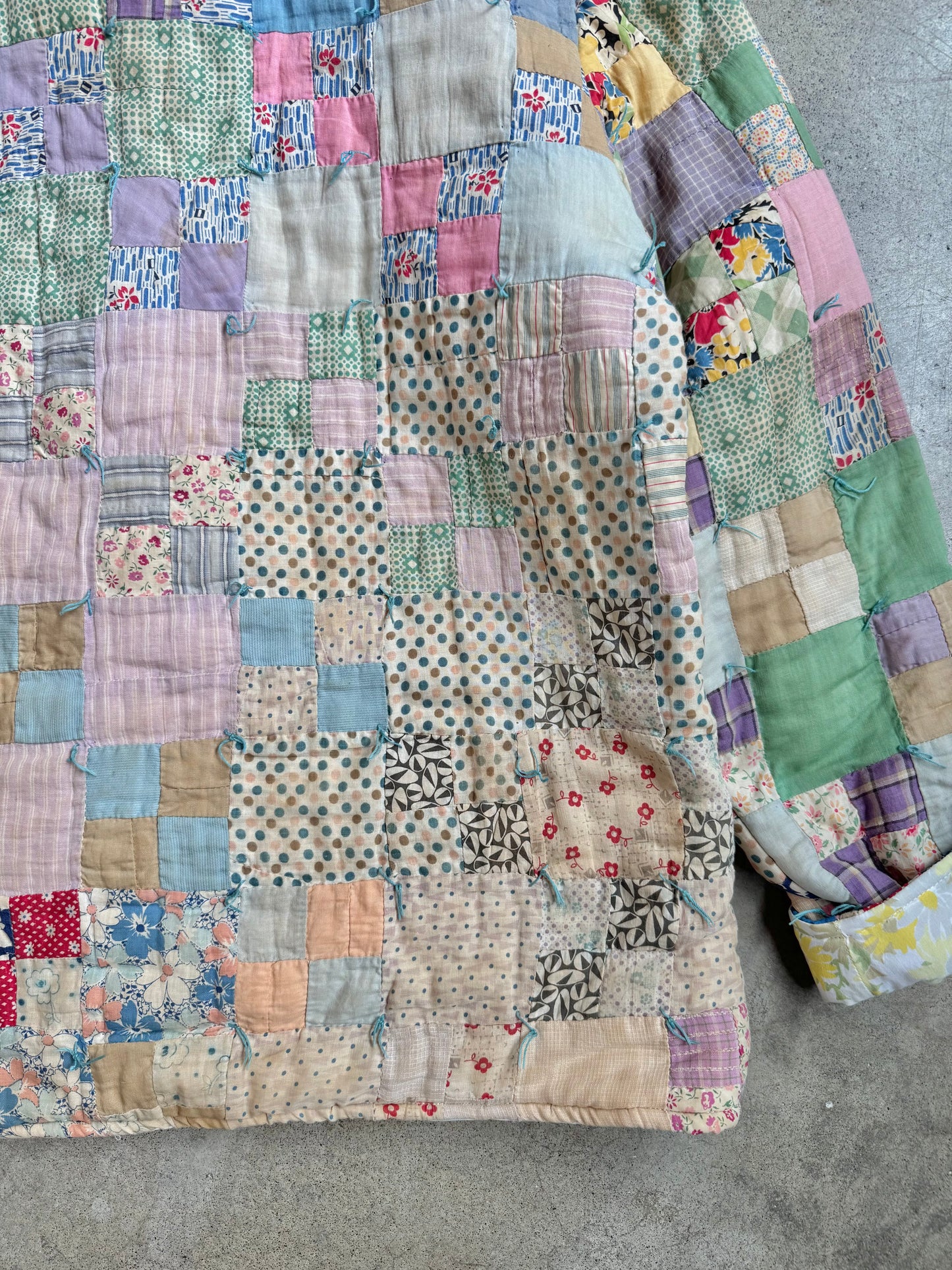 Vintage Handmade Patchwork Quilted Jacket | Large