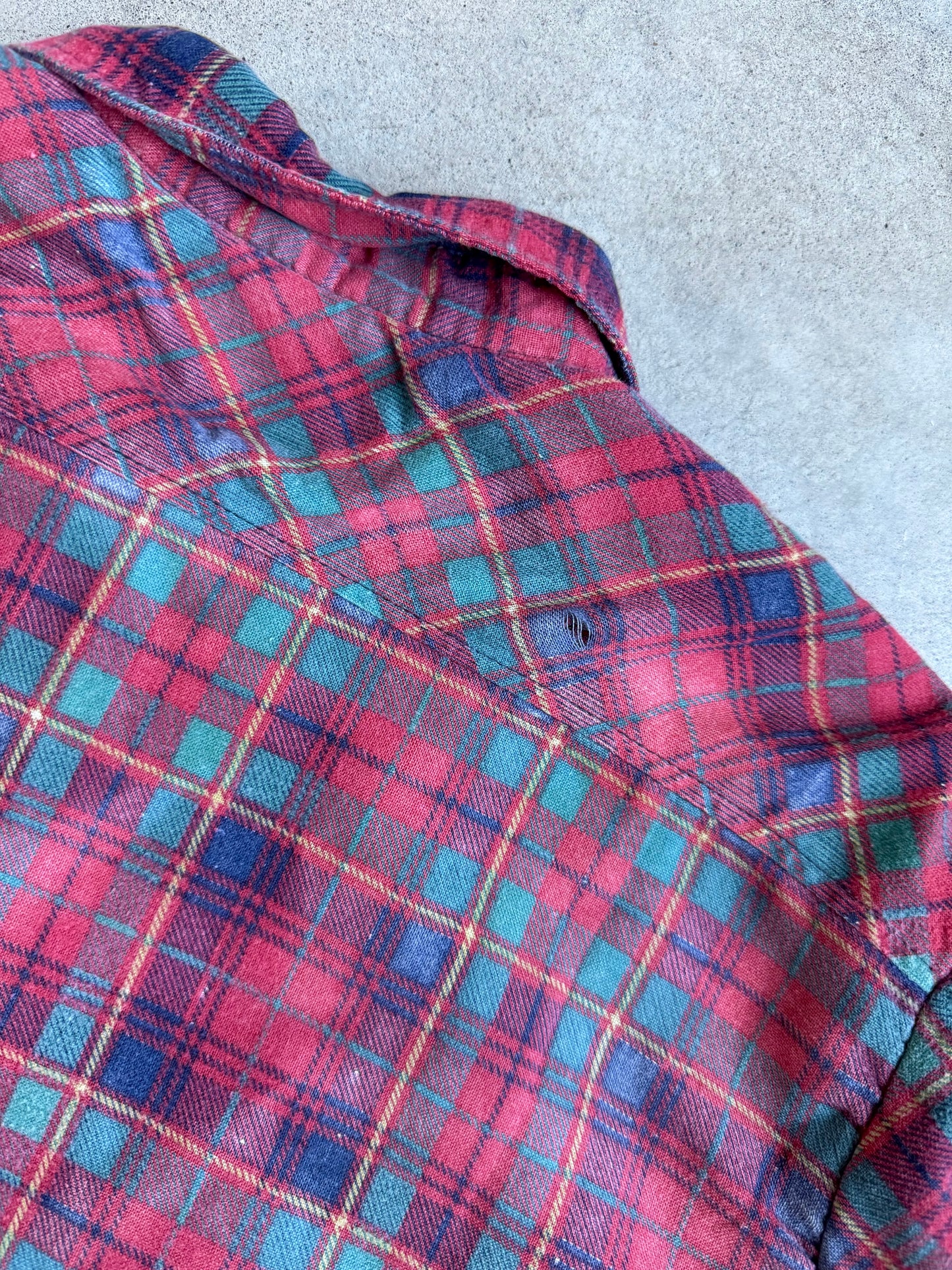 Vintage 1980s Williams Bay Red Plaid Insulated Flannel Shirt Jacket | XL