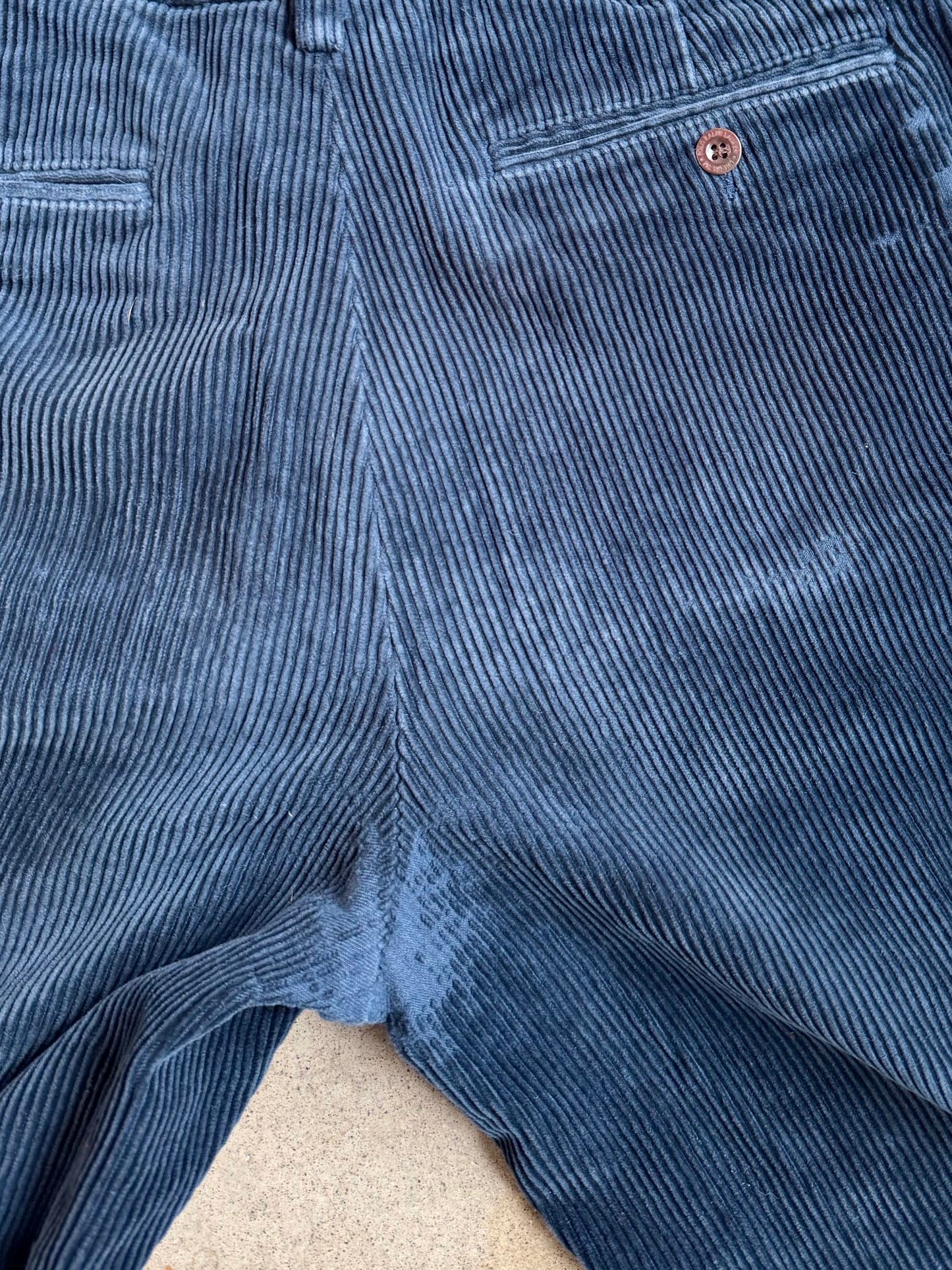 Vintage 1990s Polo Ralph Lauren “Preston Pant” Navy Corduroy Trousers | 32x30