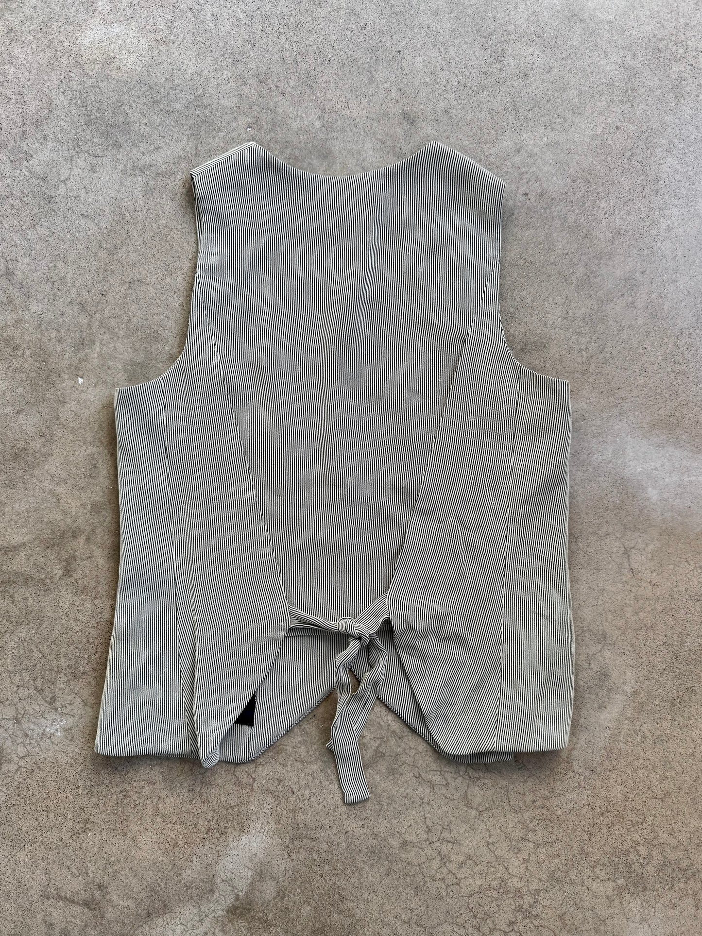 Vintage Giorgio Armani Pinstripe Two-Piece Pant Suit | S/M