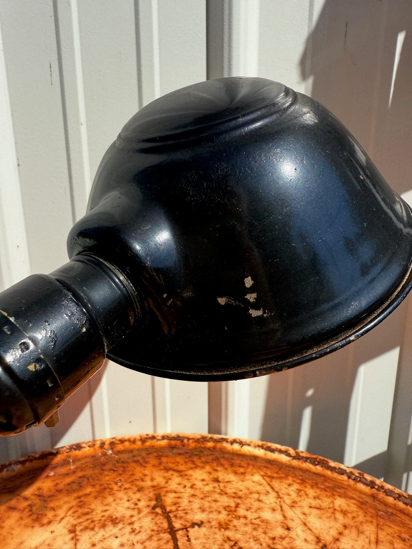 Vintage 1930s Cast Iron Gooseneck Desk Lamp