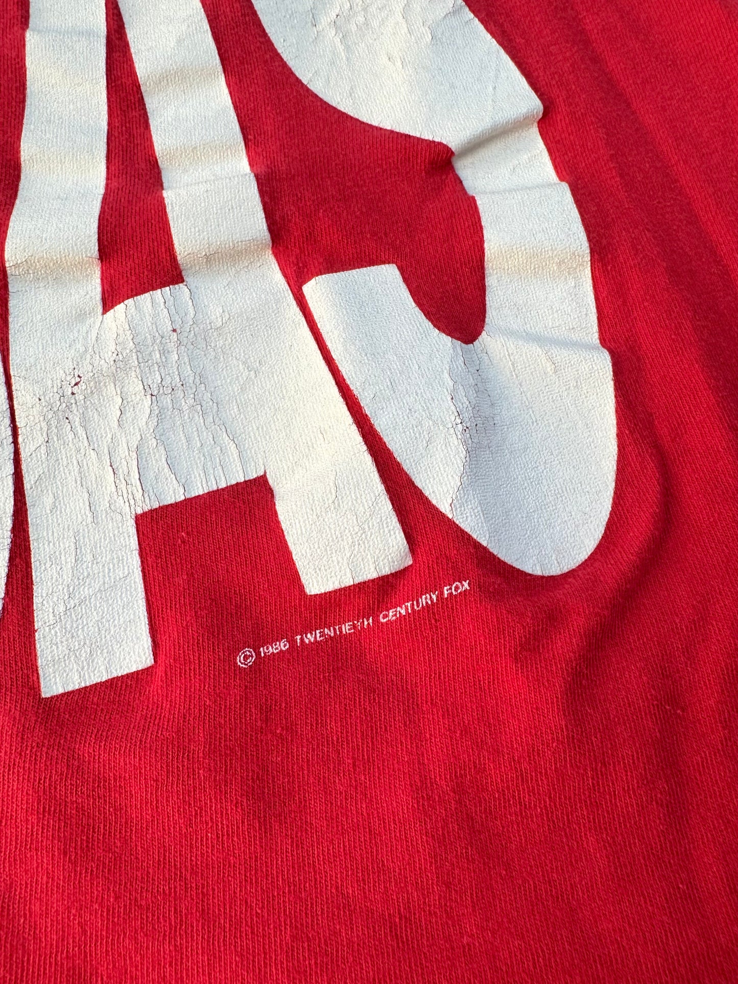 Vintage 1986 Lucas Movie Red Graphic Tee | Medium
