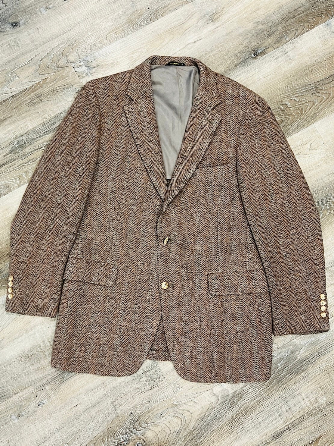 Vintage 1960s Harris Tweed Wool Blazer