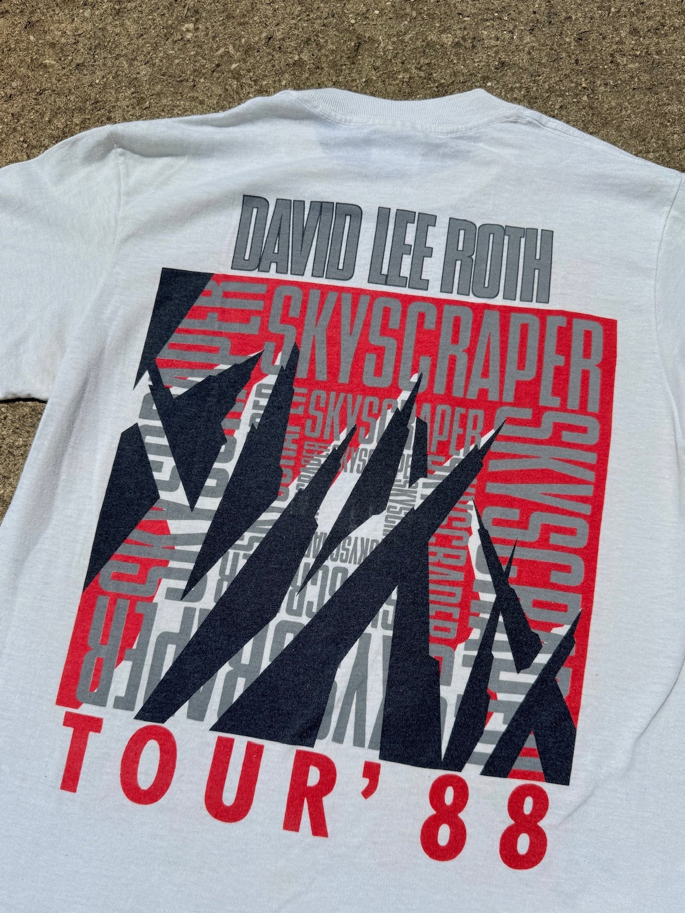 Vintage 1988 David Lee Roth Skyscraper Tour Tee | Medium