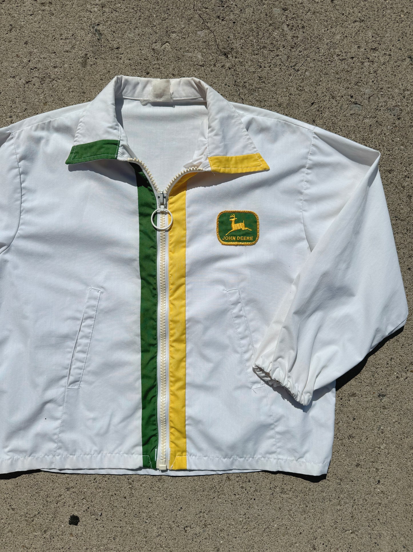 Vintage 1970s John Deere Zip Up Lightweight Jacket | XL