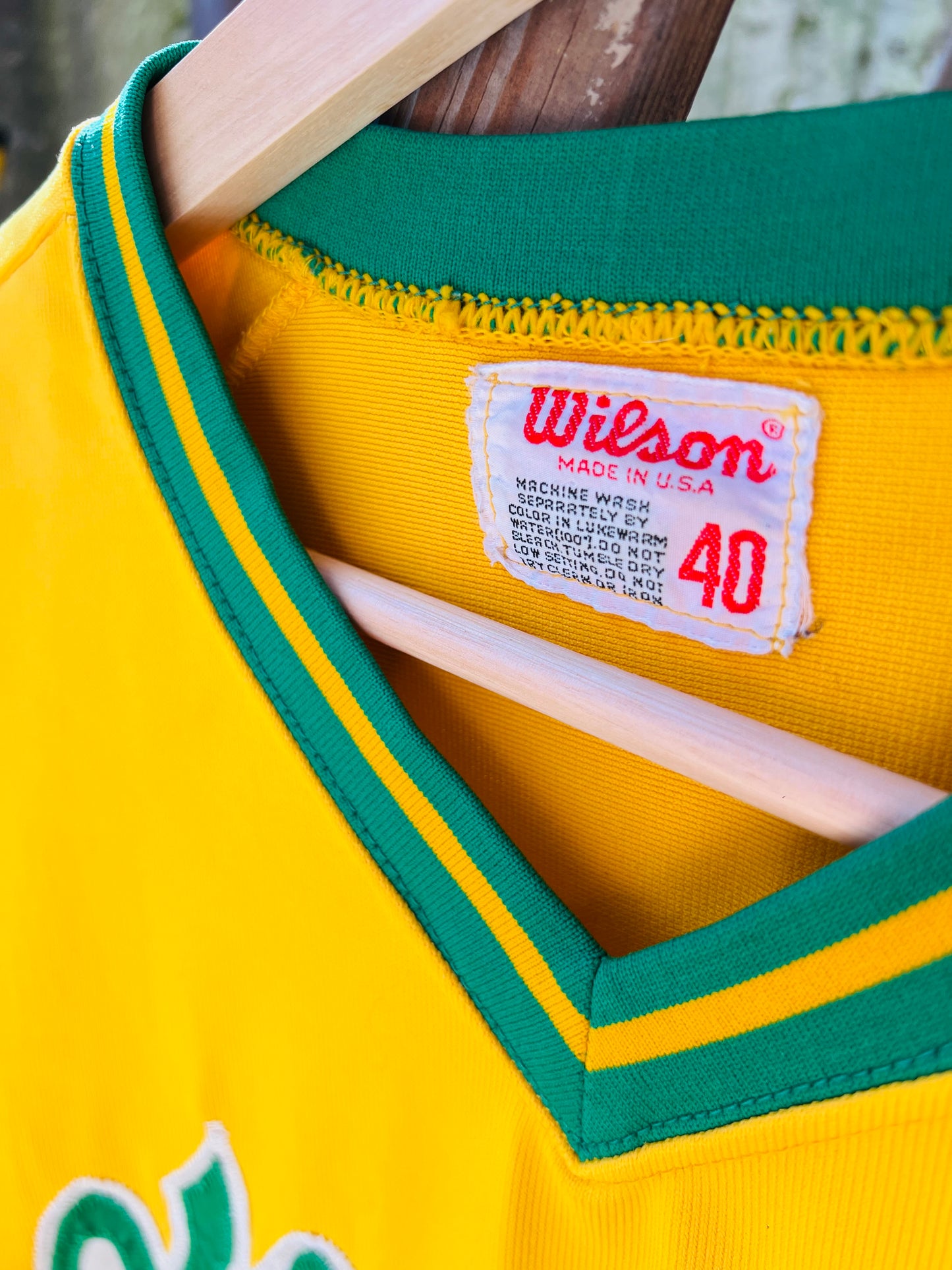 Vintage 1980s Wilson Klingbeil Management #7 Baseball Jersey | M/L