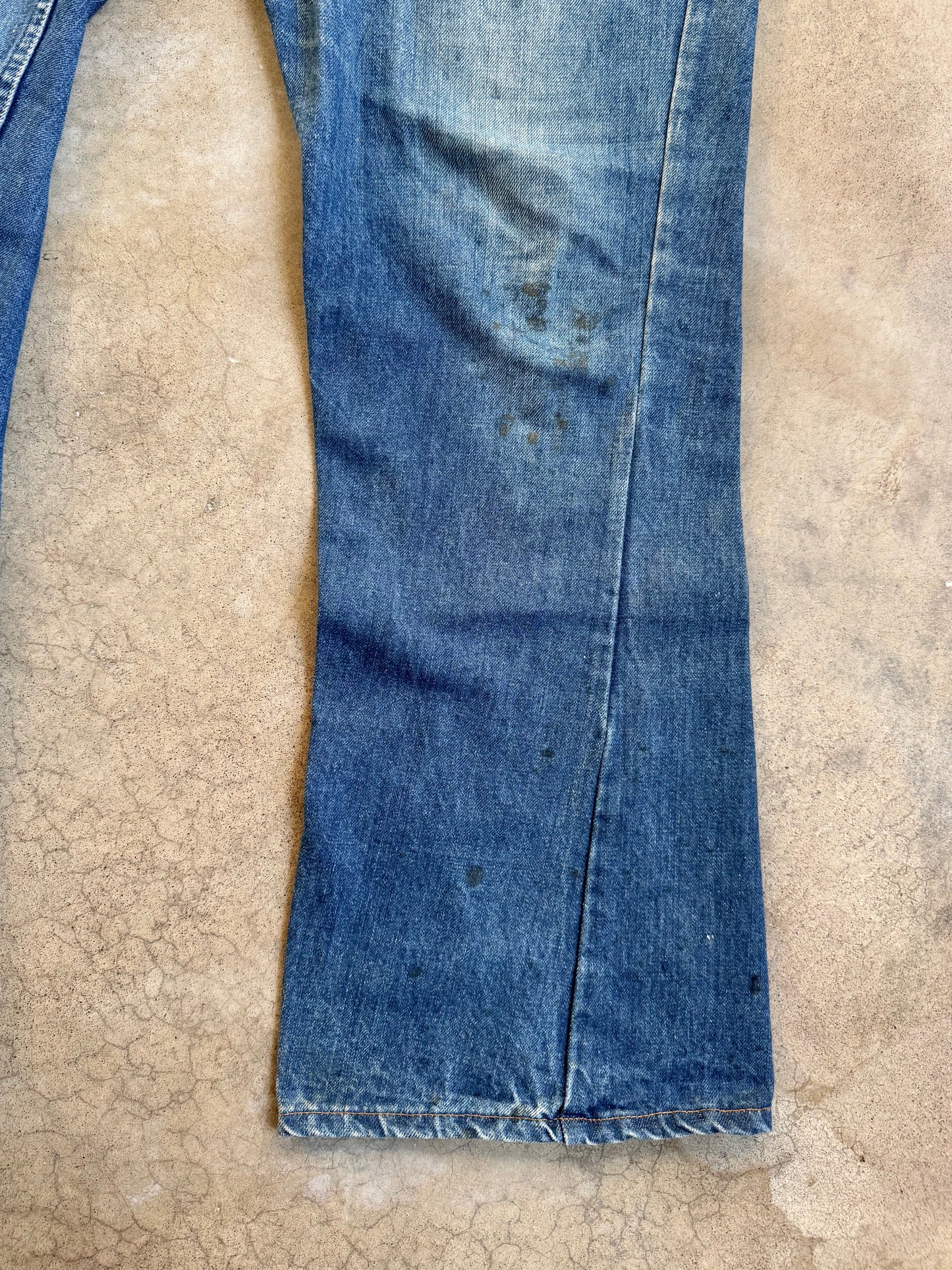 Vintage 1970s Levi's Orange Tab Worn Bootcut Jeans | Waist 40”
