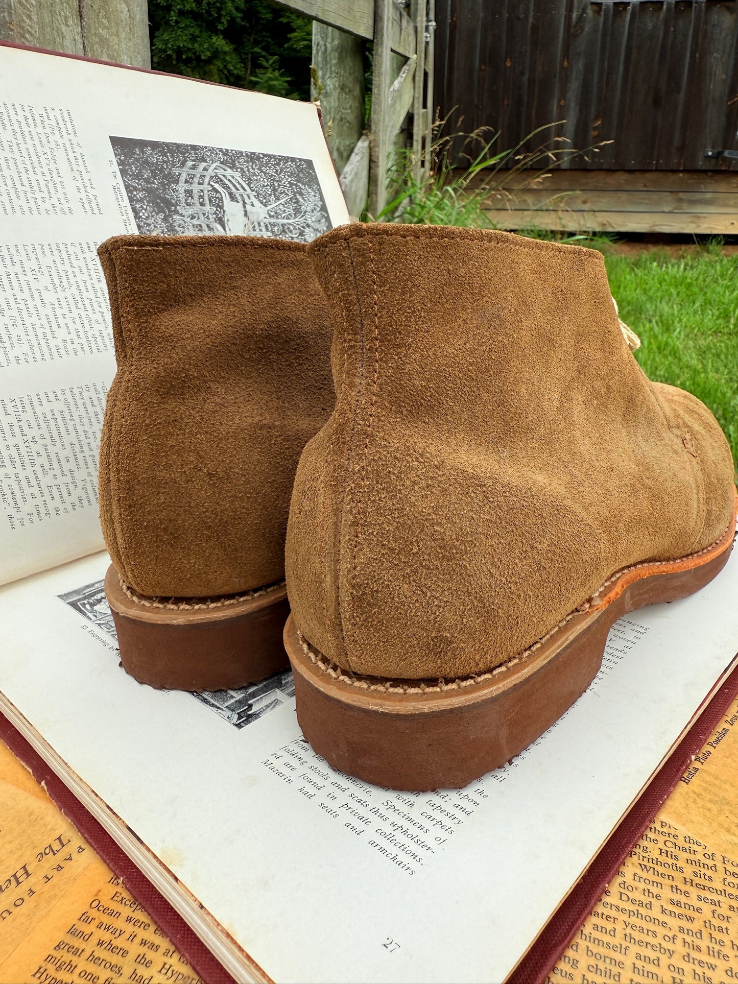 Vintage 1970s Iron Age Suede Leather Lace-Up Ankle Boots | Men’s 9.5