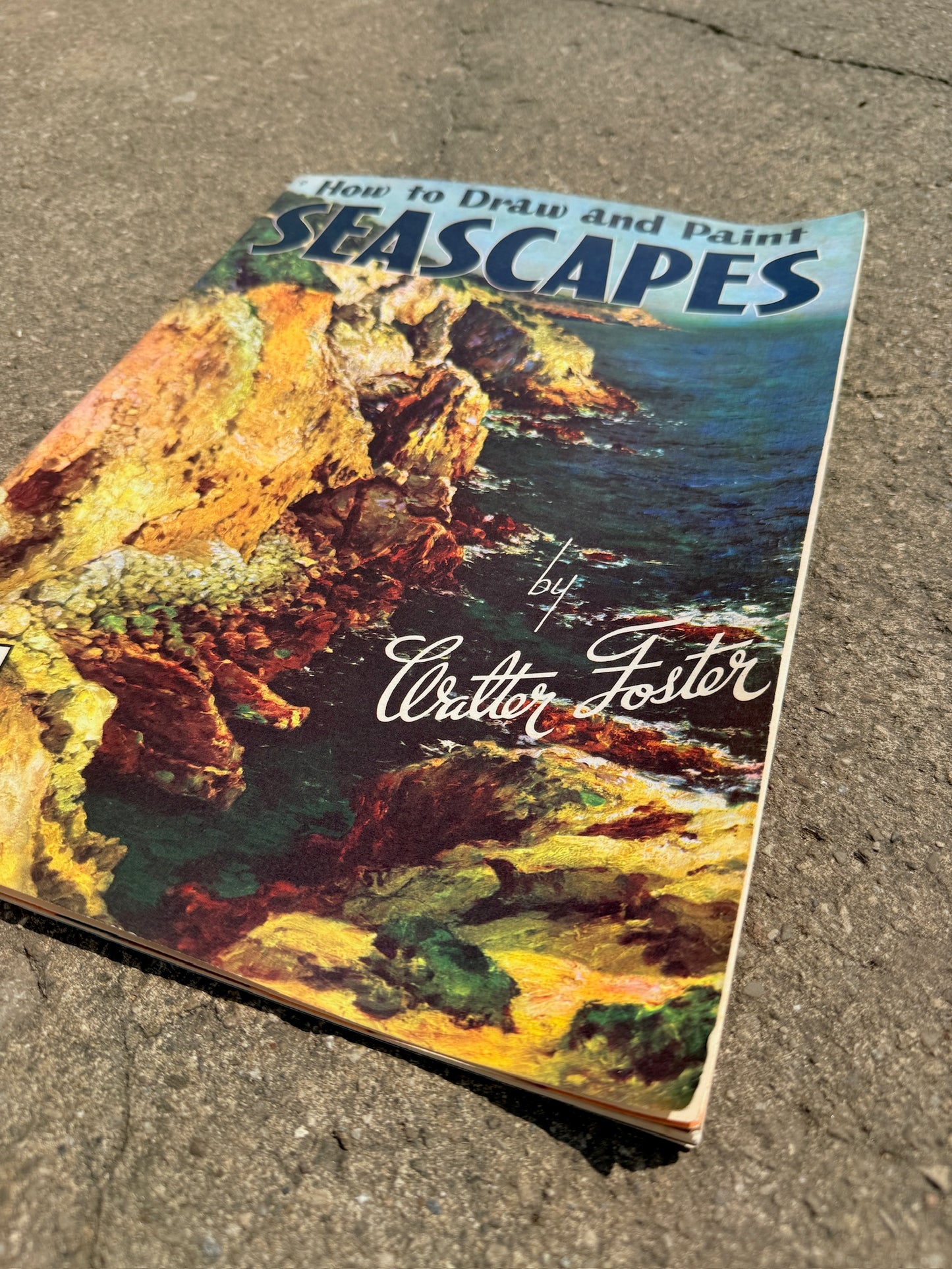 Vintage How to Draw and Paint Seascapes Book