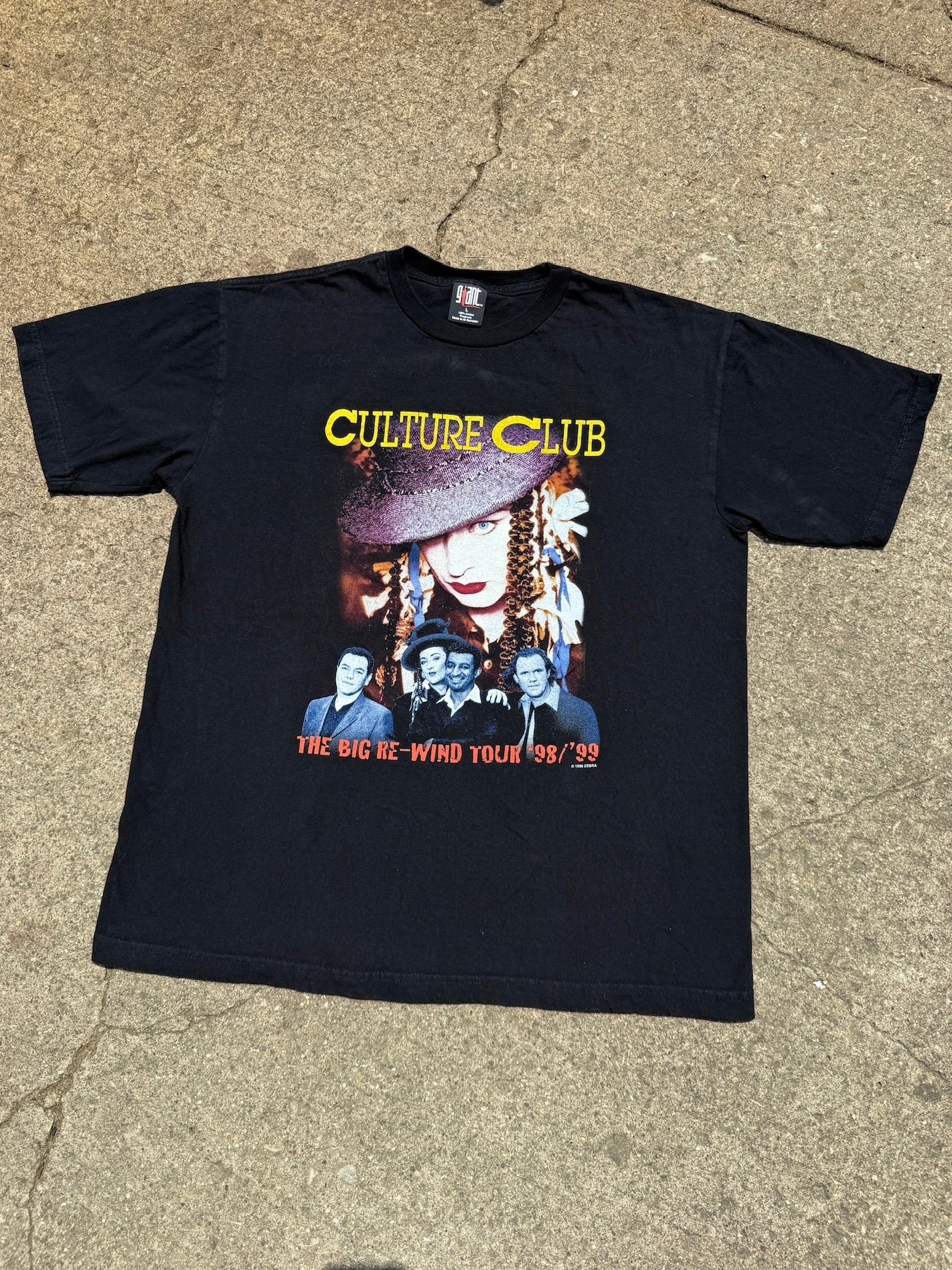 Vintage 1998 Culture Club The Big Rewind Tour Band Tee | Large