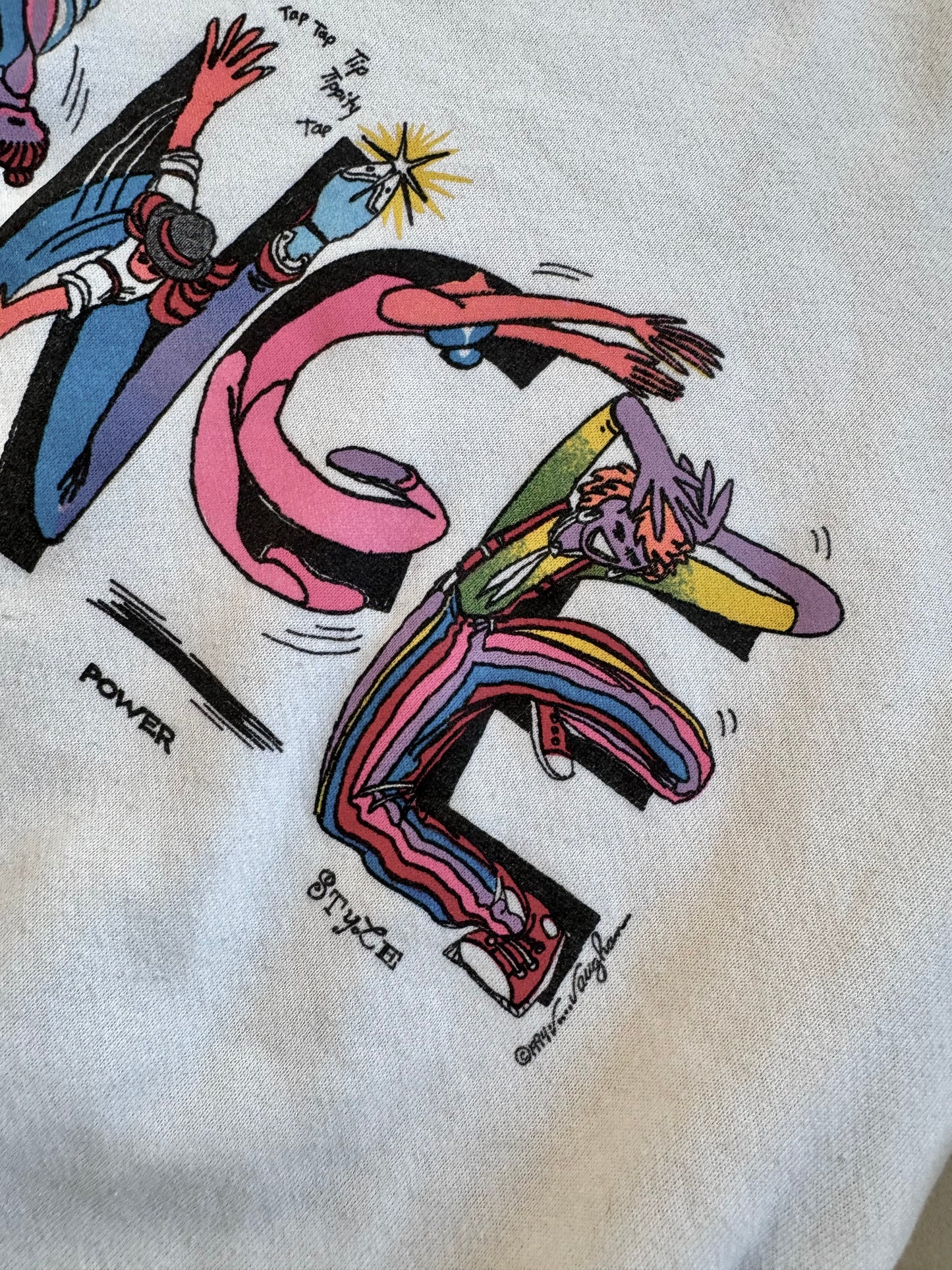 Vintage 1990s Vaughan "DANCE" Graphic Crewneck Sweatshirt | XL
