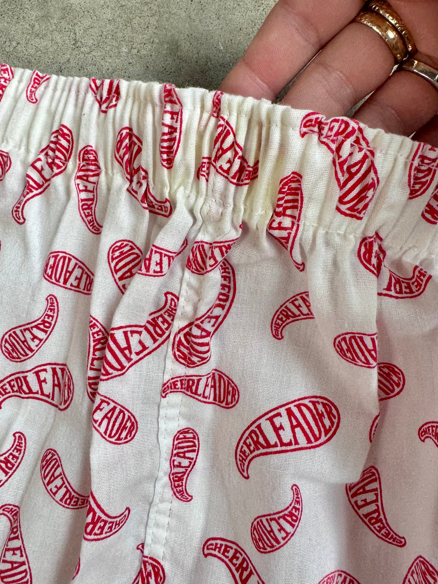 Vintage 1990s Universal Cheerleader Association Printed Boxer Shorts | Small