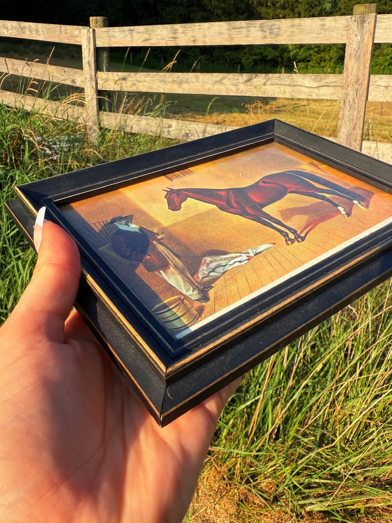 Framed Rysdyk’s Hambletonian Horse Racing Print Art