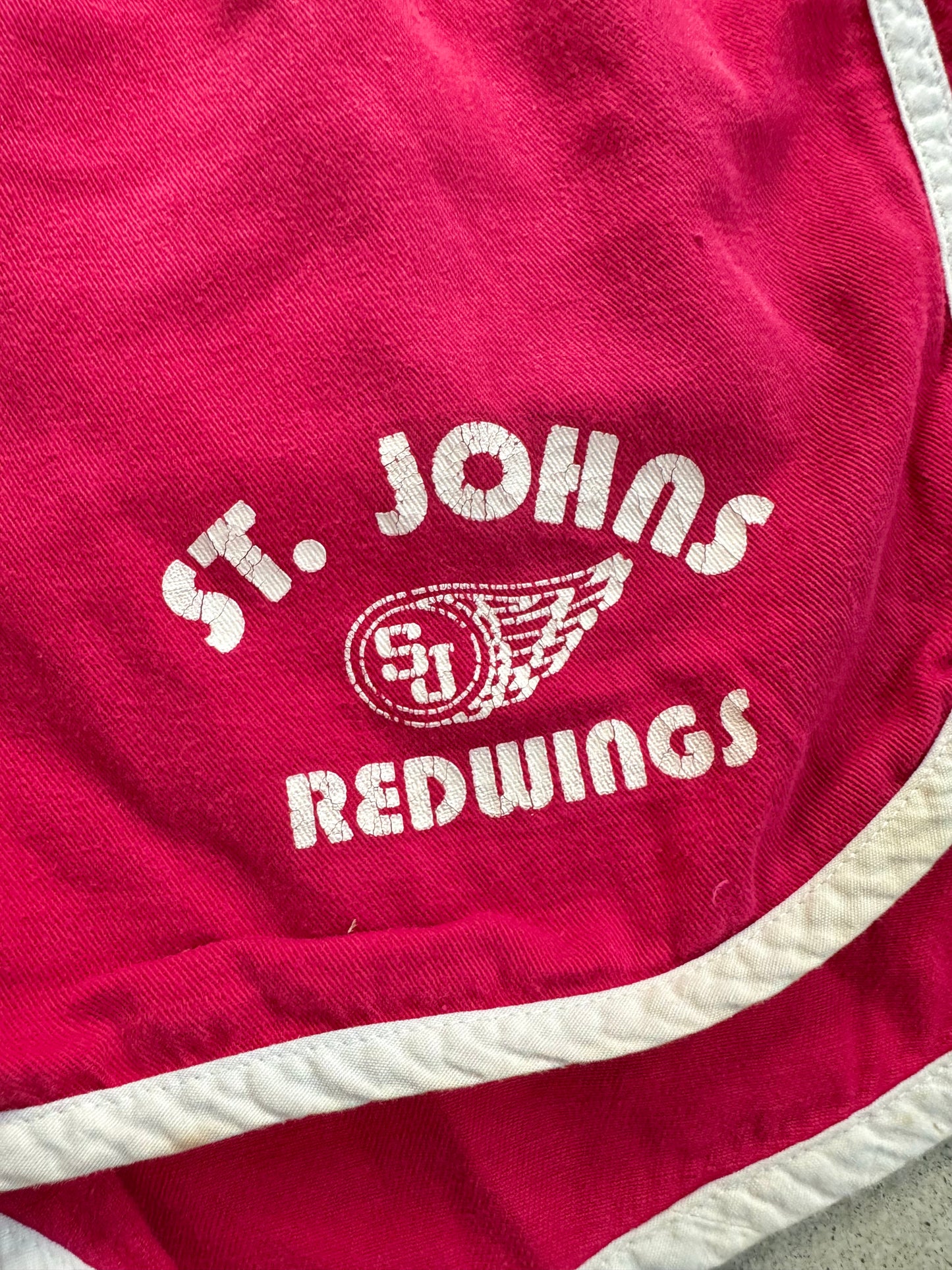 Vintage 1970s St. Johns Redwings Cotton Athletic Shorts | Medium