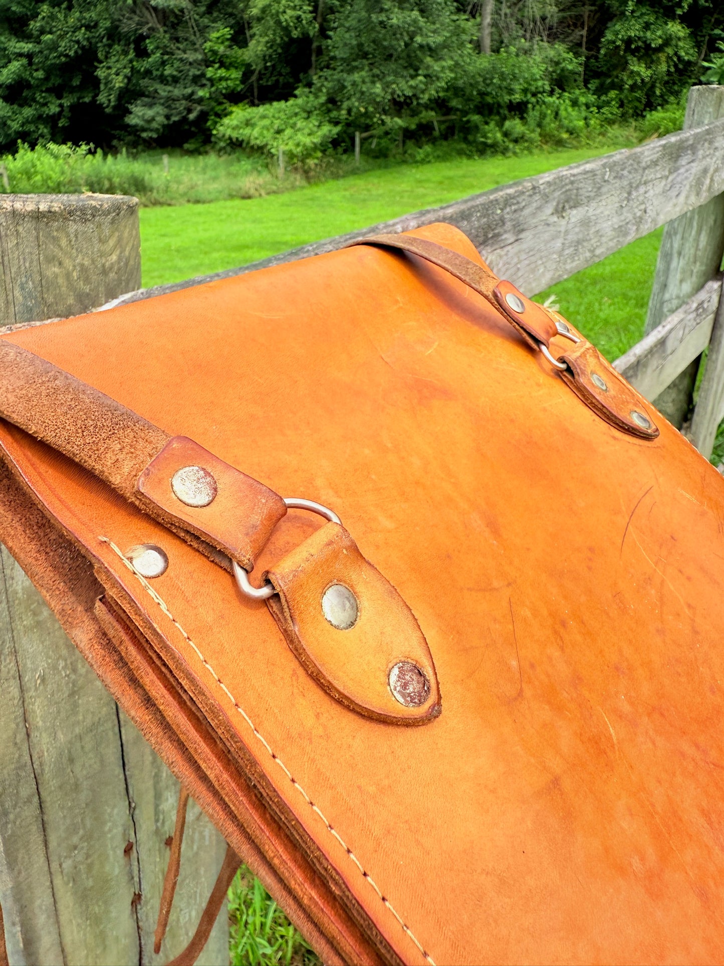 Vintage 1940s WW2 Polish Military Officer Field Map Bag