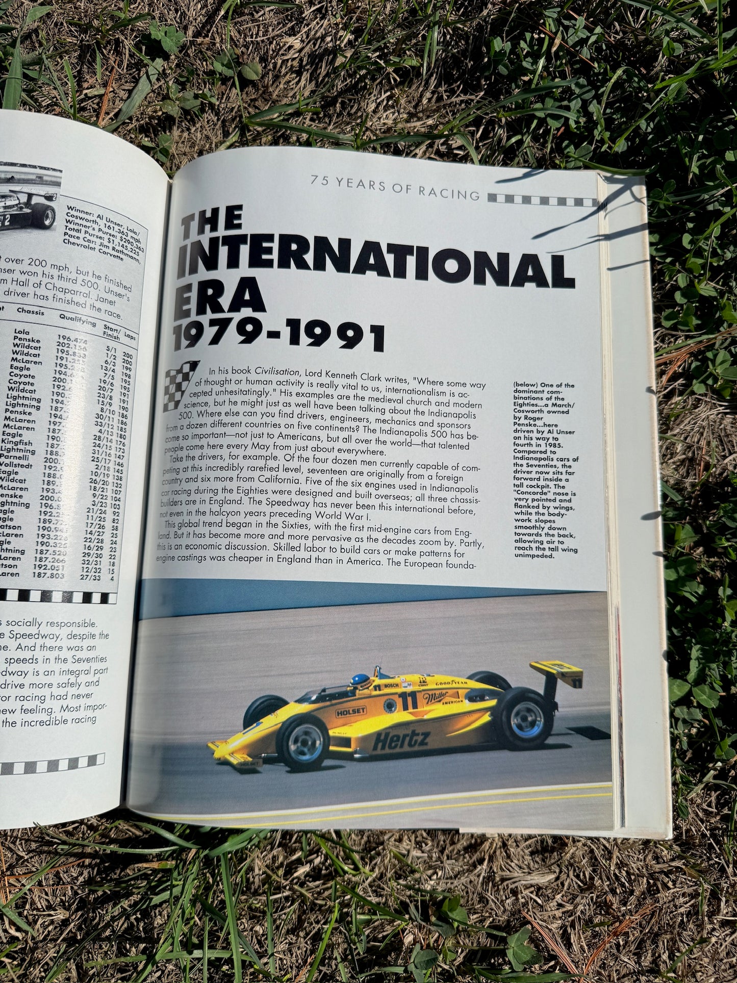 Indy Racing Hardcover Book