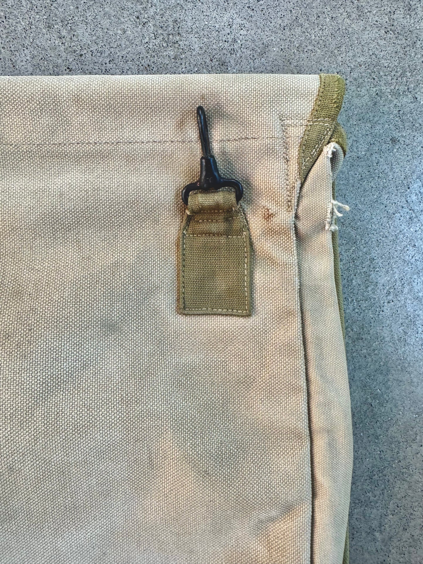 Antique 1900s Military Issue Canvas "OHIO" Haversack Bag