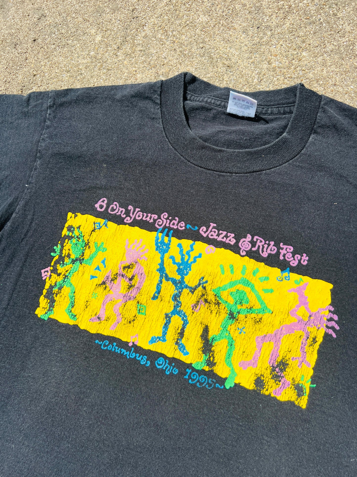Vintage 1995 Columbus Jazz & Rib Fest Tee | Large