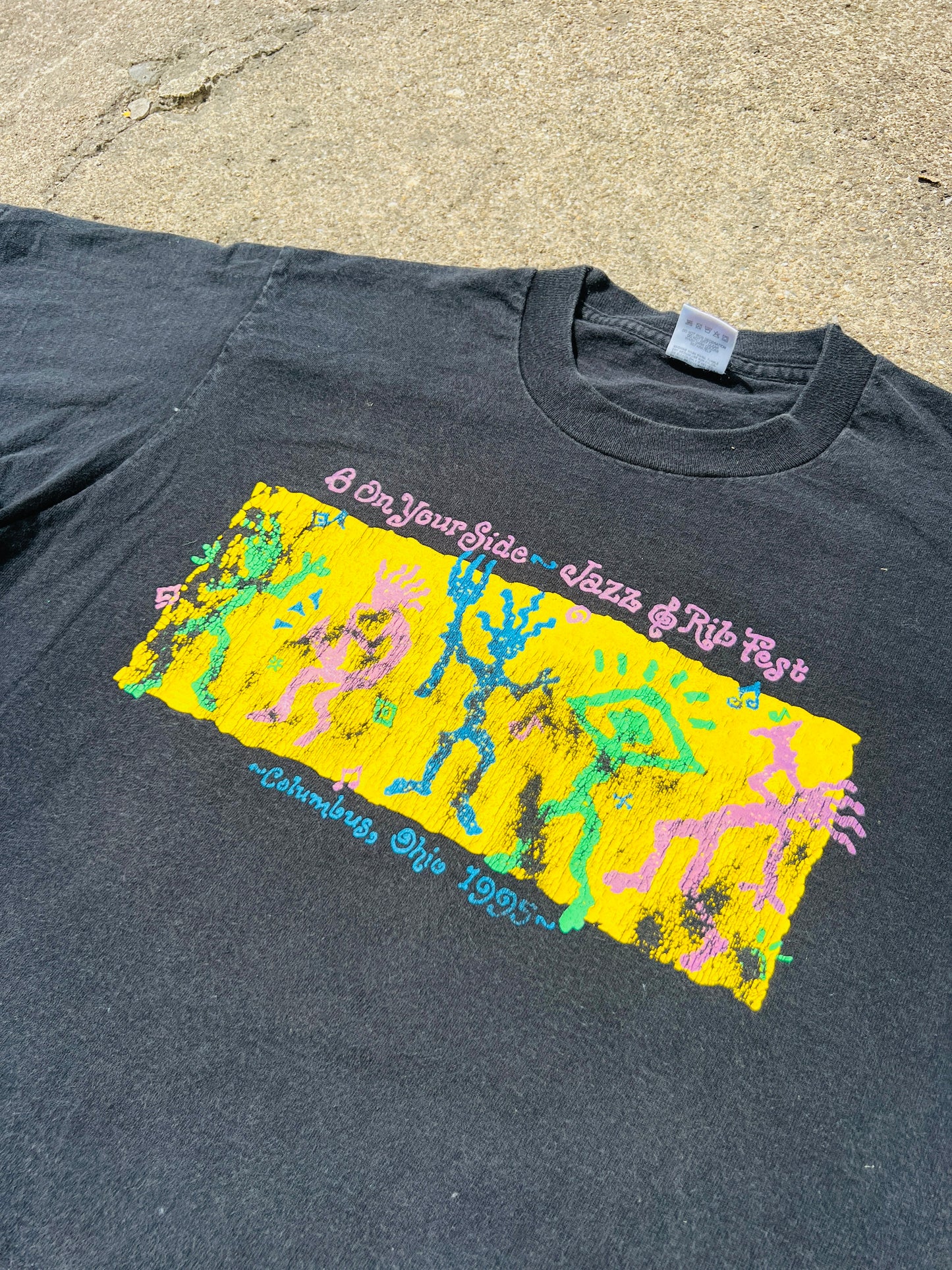 Vintage 1995 Columbus Jazz & Rib Fest Tee | Large