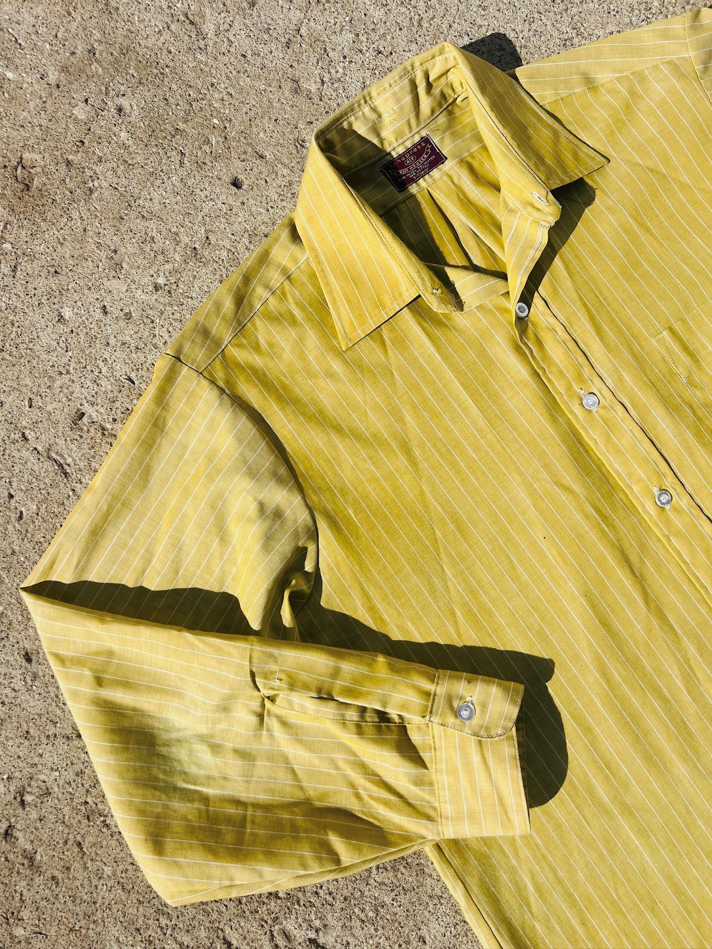 Vintage Van Heusen Striped Dress Shirt | Large