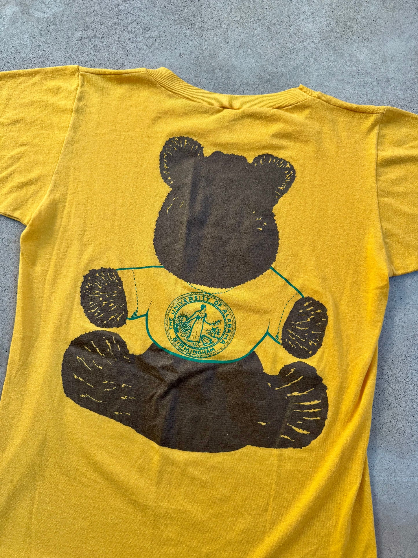 Vintage 1970s University of Alabama Birmingham Teddy Bear Tee | Medium