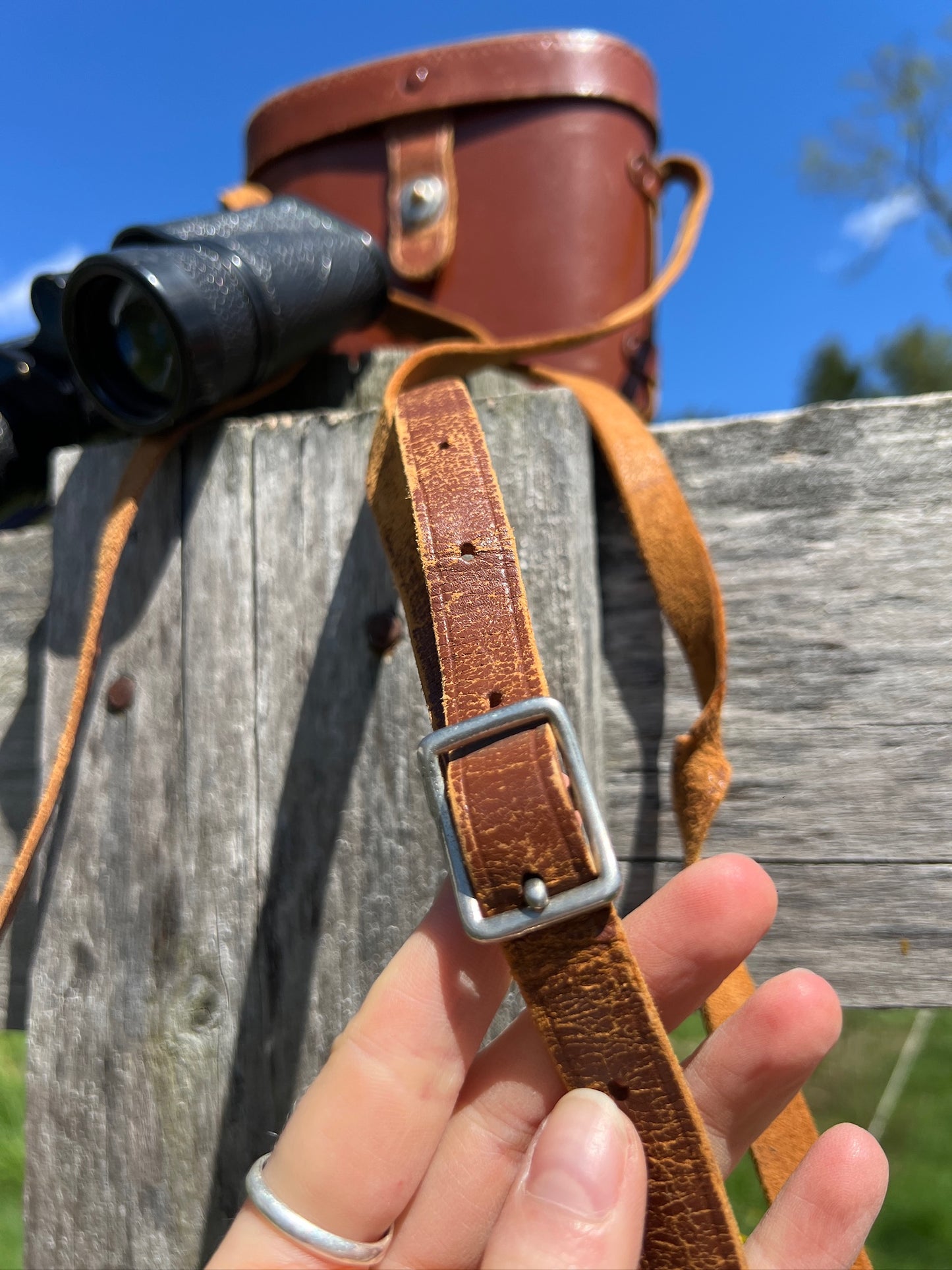 Vintage Asterette Binoculars + WWII Case