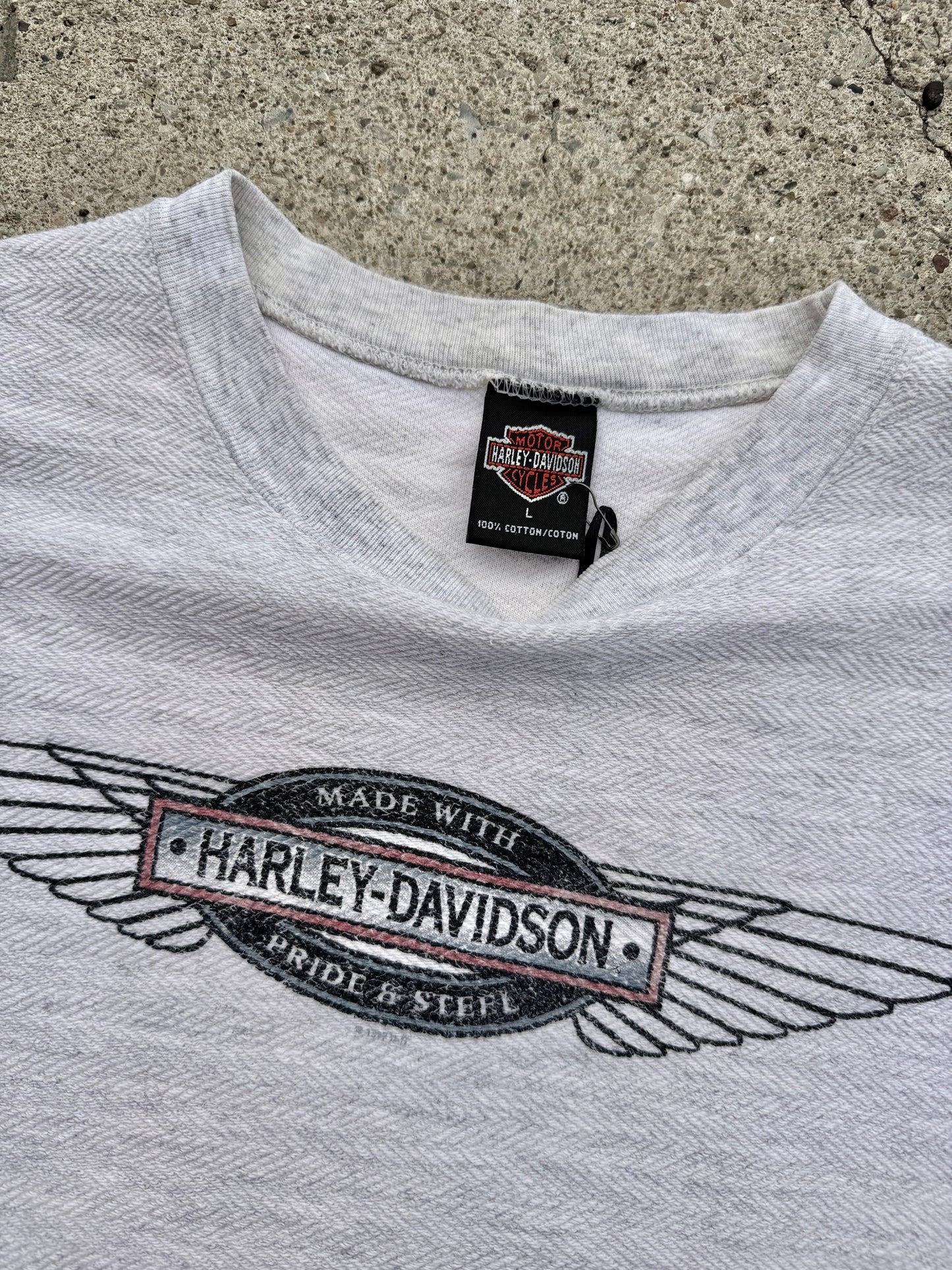 Vintage 1997 Harley Davidson North Bend Oregon Crewneck | Large