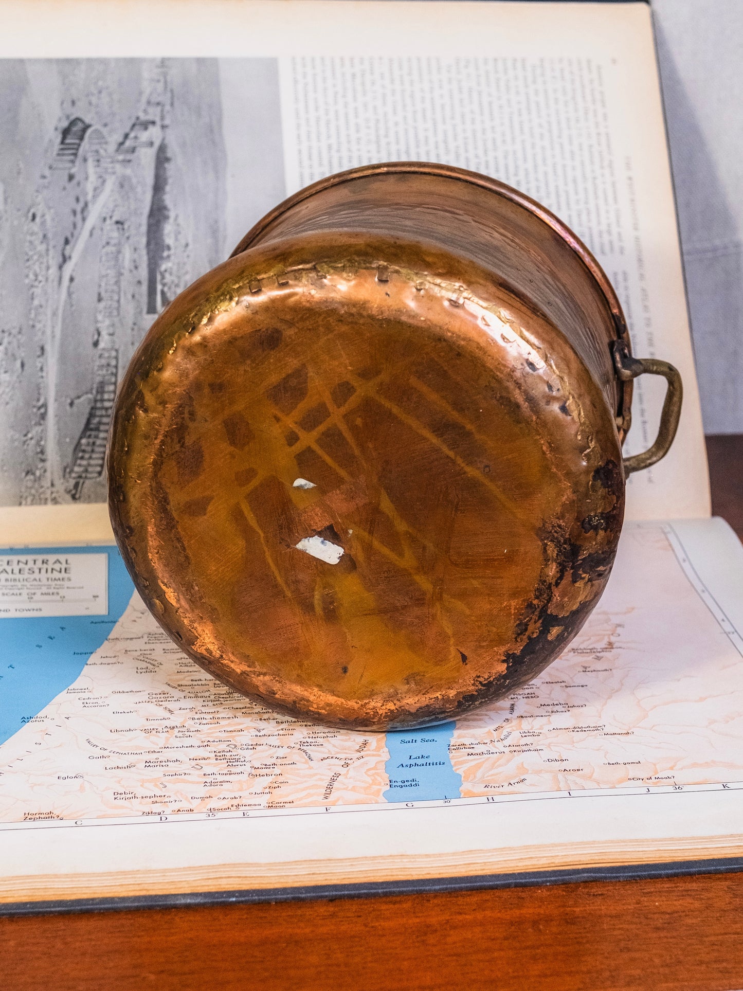 Vintage French Copper Pot w/ Handles