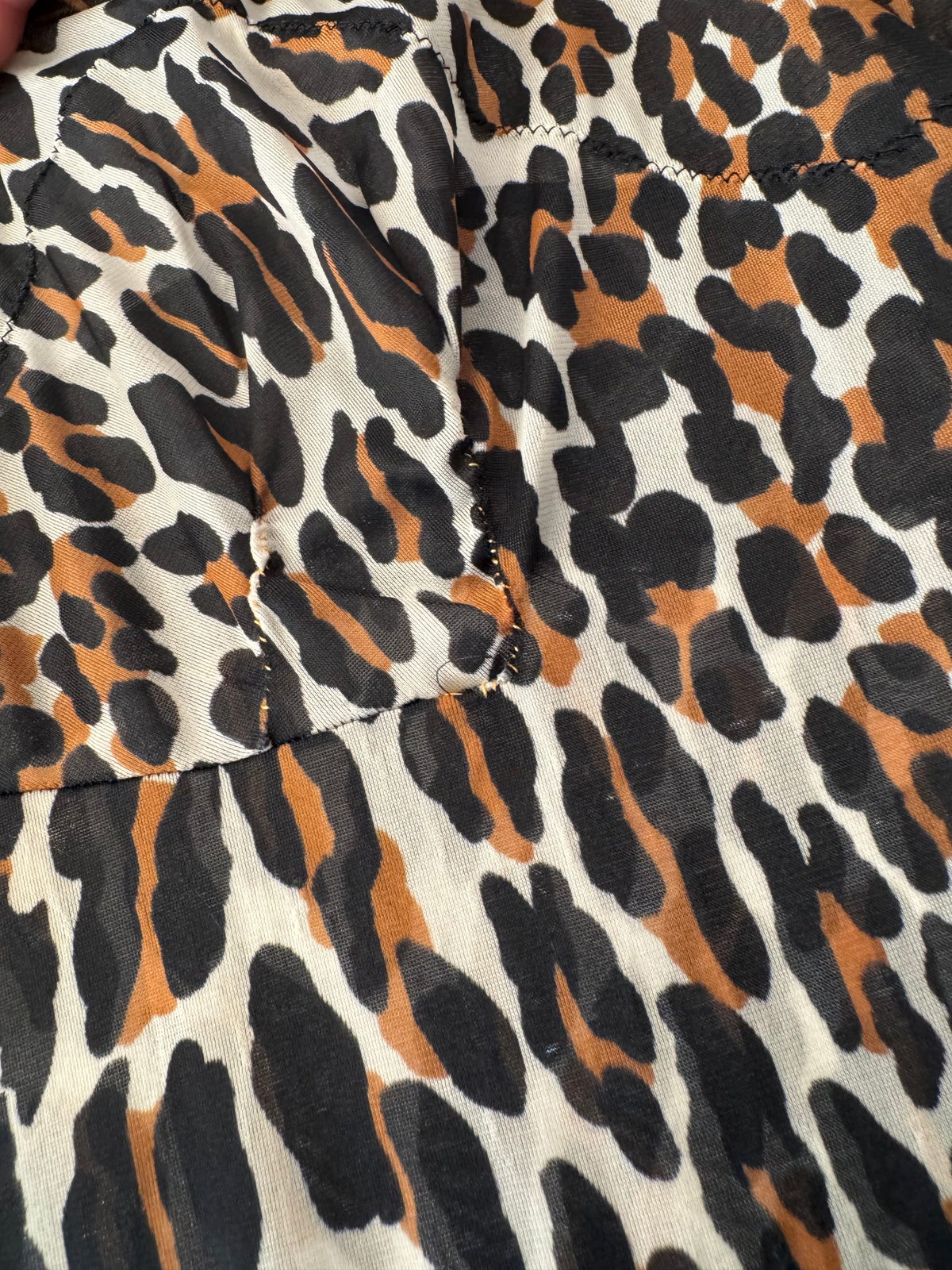 Vintage Vanity Fair Leopard Print Slip Dress | 34