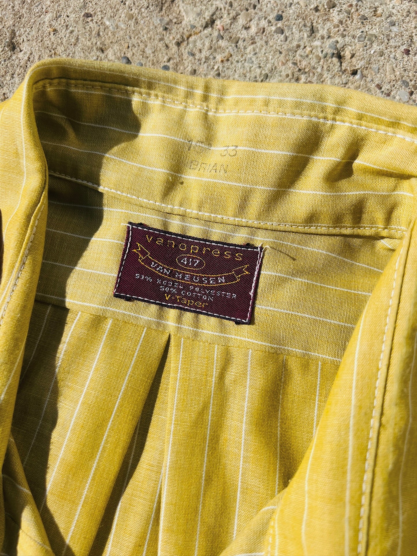 Vintage Van Heusen Striped Dress Shirt | Large