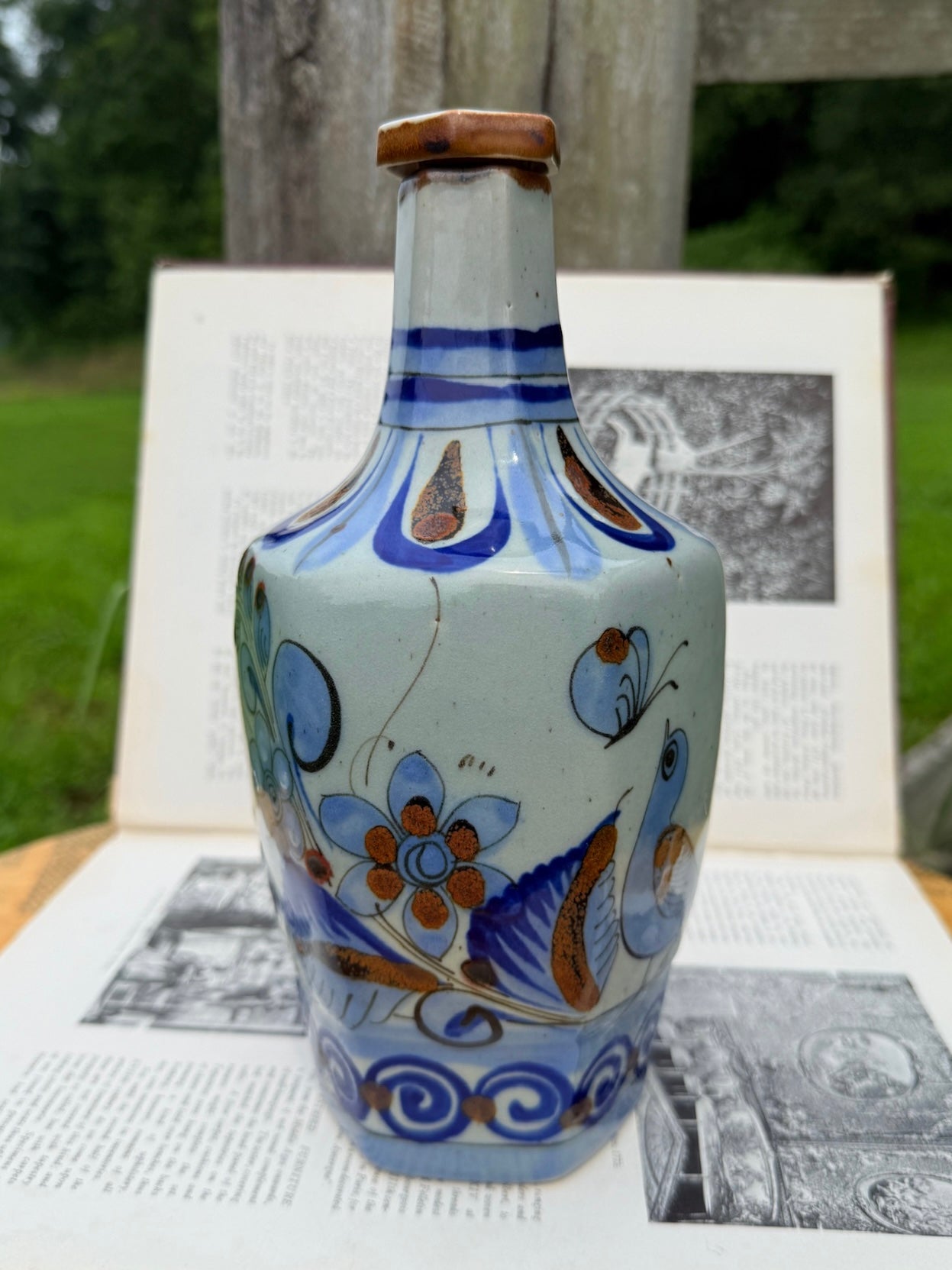 Vintage 1960s Ken Edward’s El Palomar Ceramic Tonala Mexico Decanter